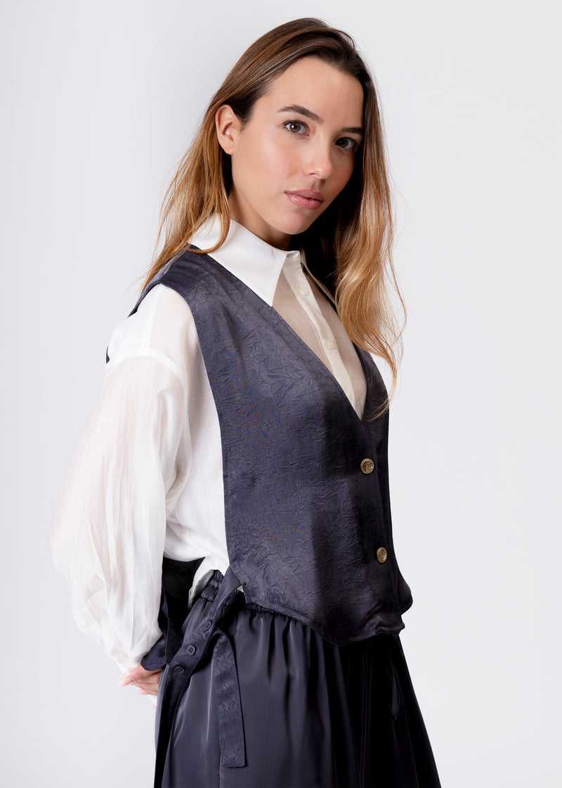 Satin vest