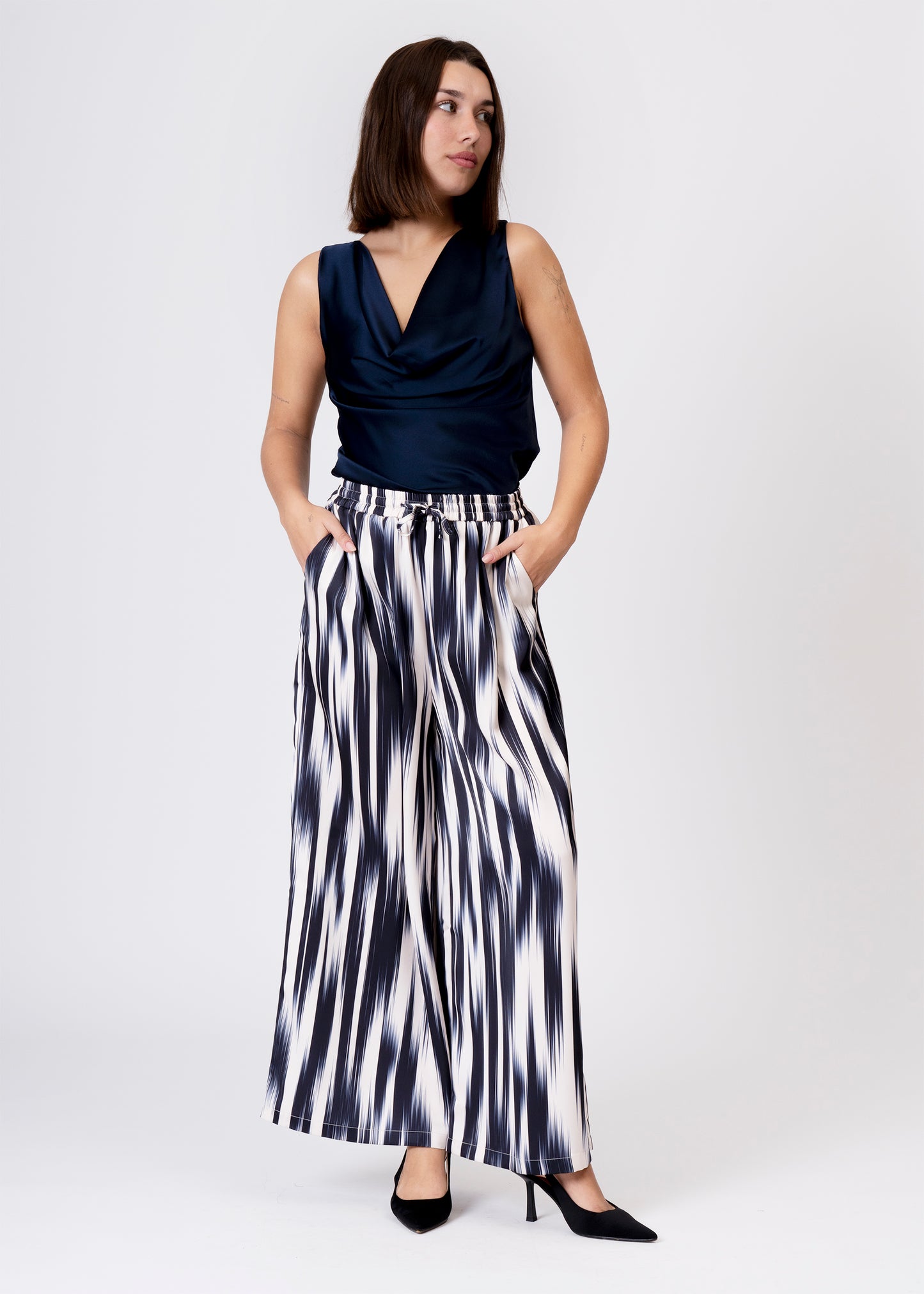 Top lencero satinado