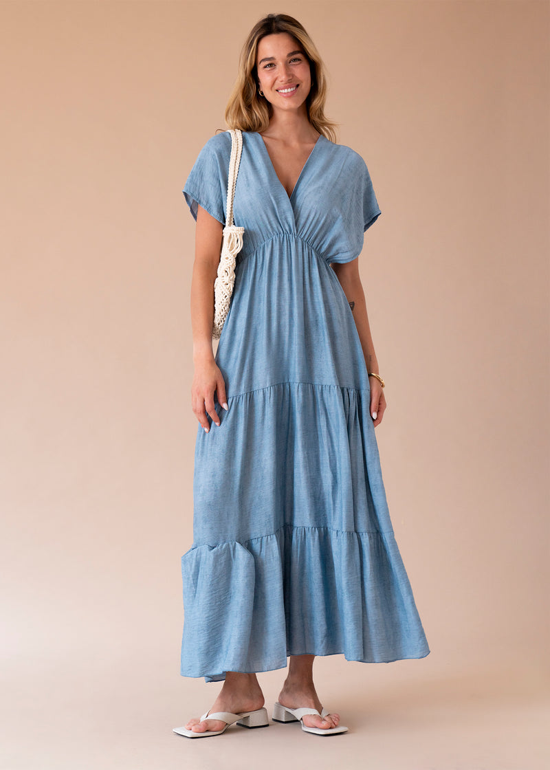 Vestido Acque volantes largo