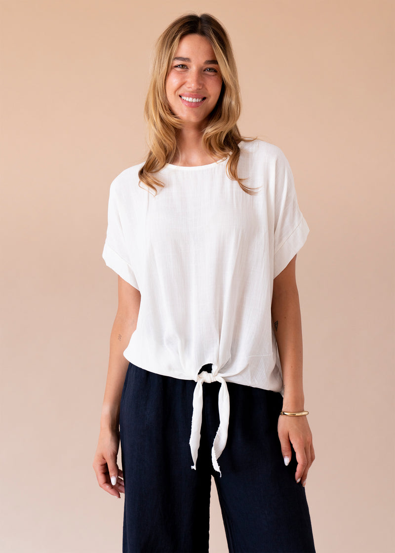 Blusa textura nudo