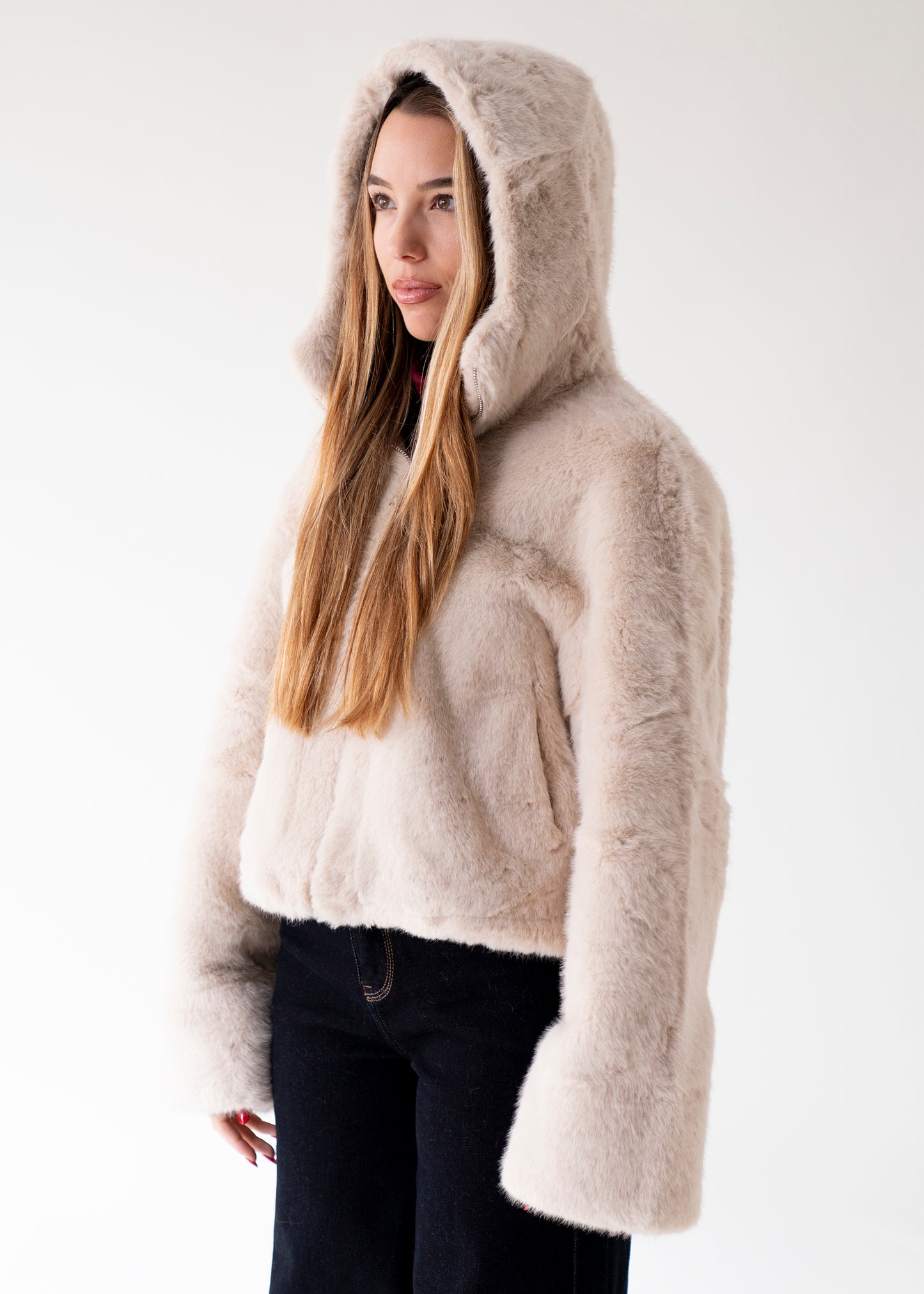 Cazadora efecto pelo