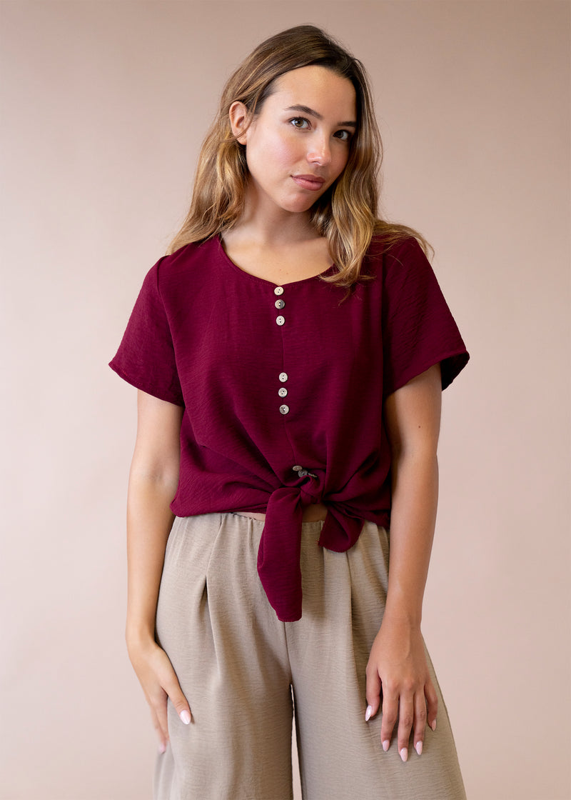 Blusa botones fluida