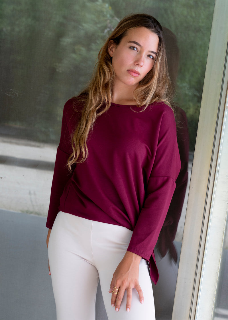 Camiseta Sicilia nudo cuello redondo