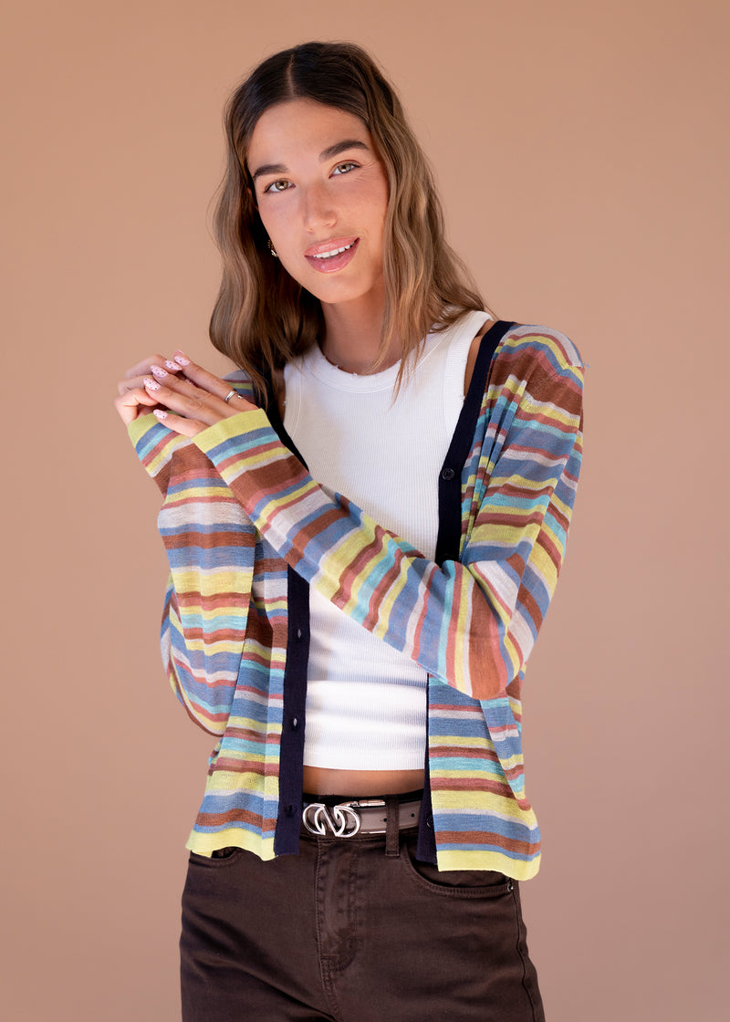 Cárdigan rayas