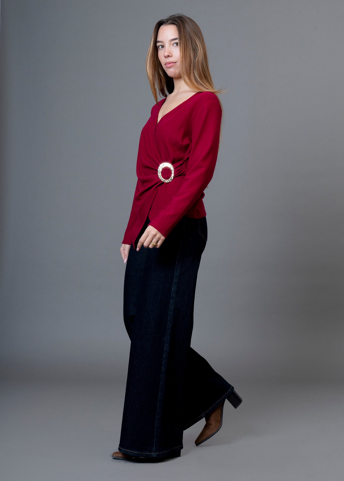 Camiseta Paris cruzada hebilla