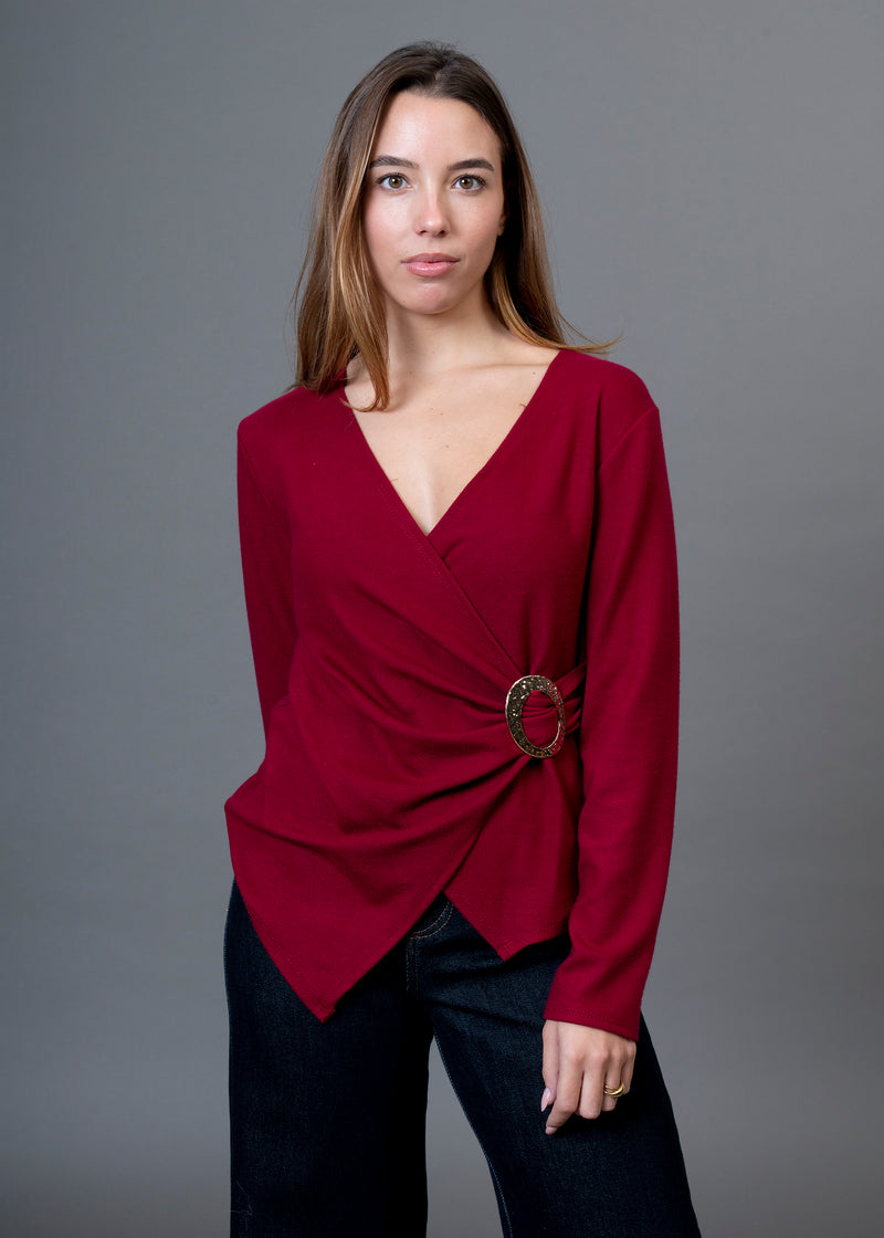 Camiseta Paris cruzada hebilla