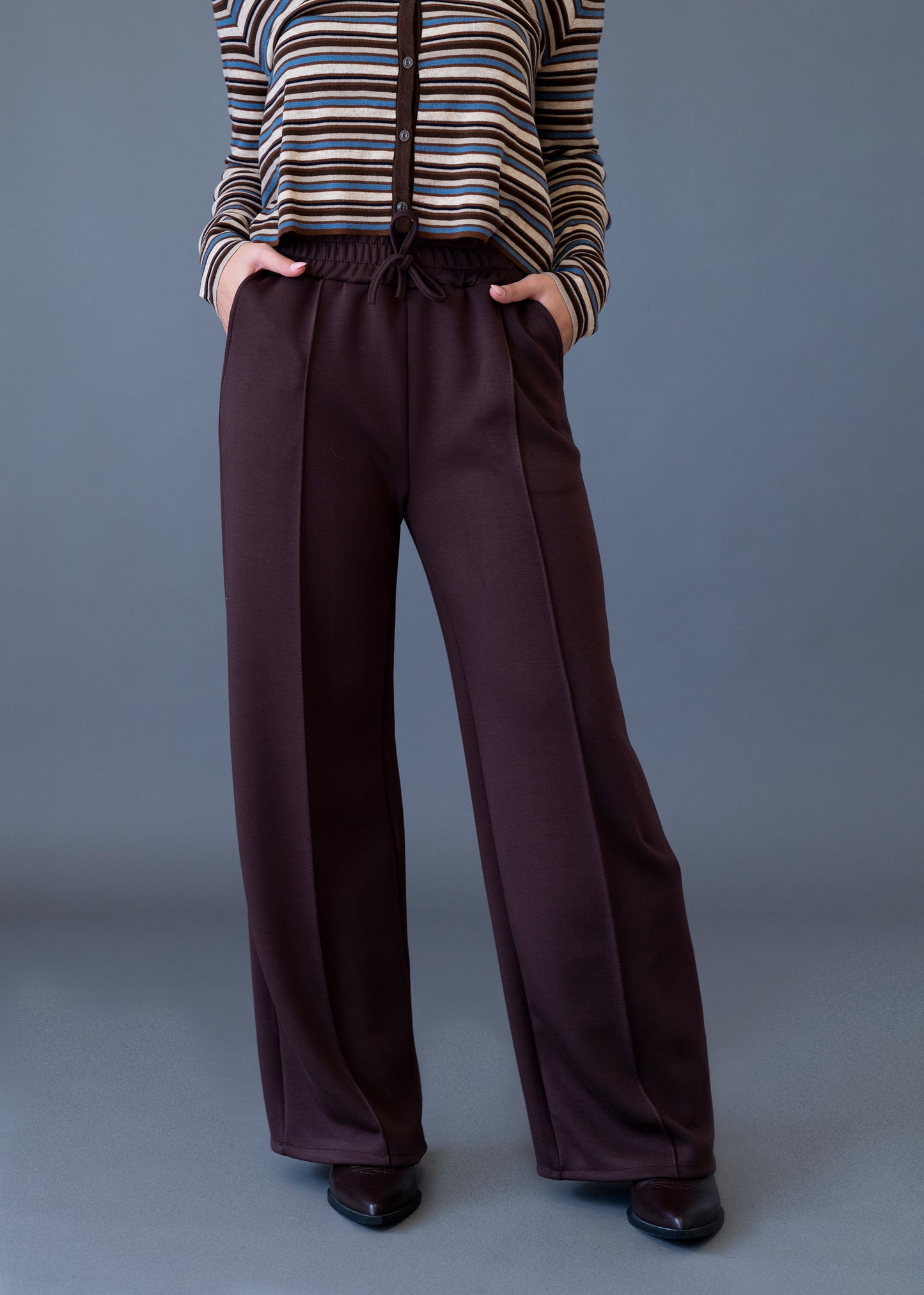 Pantalones sarga palazzo