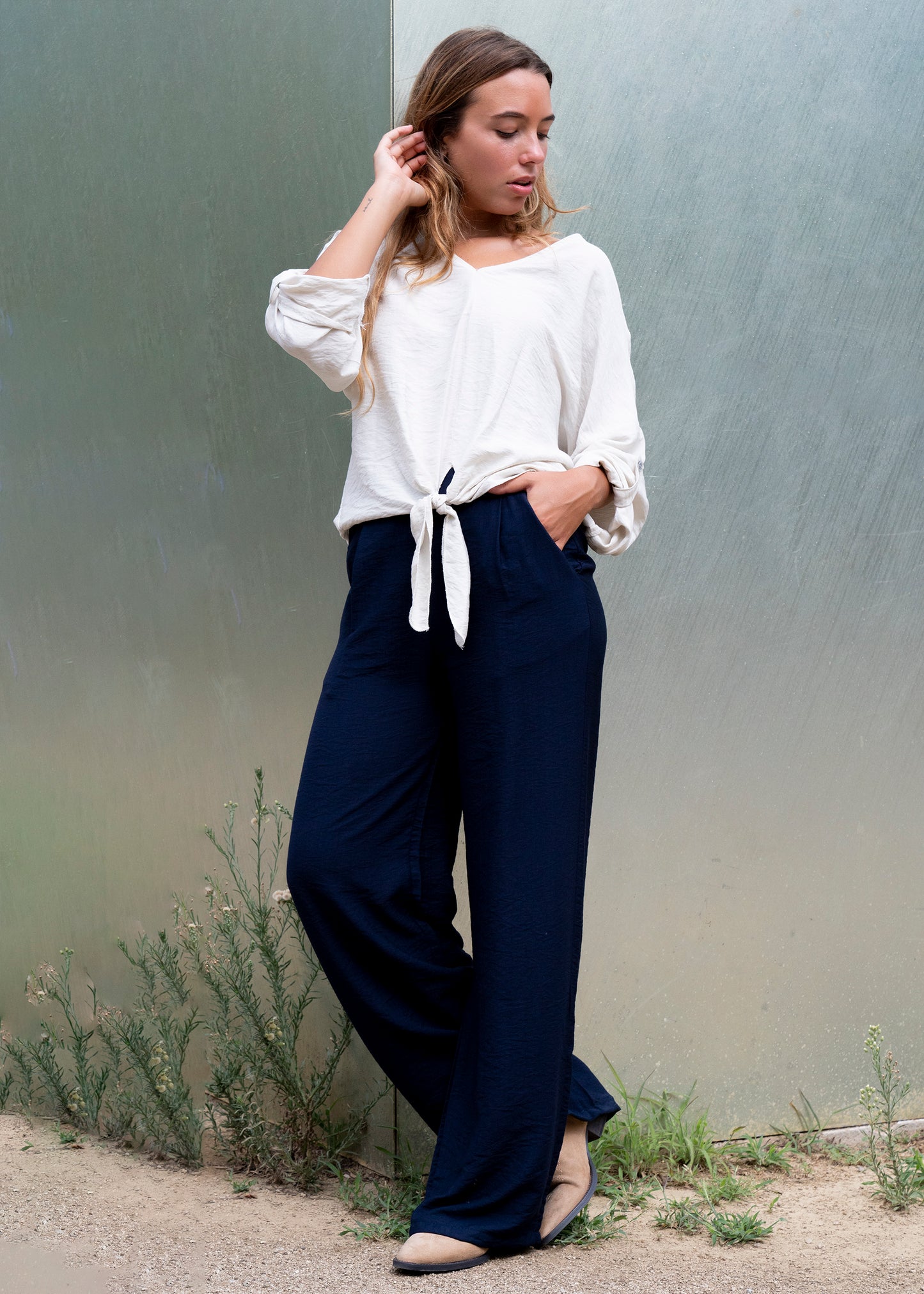 Pantalones Tamariu palazzo