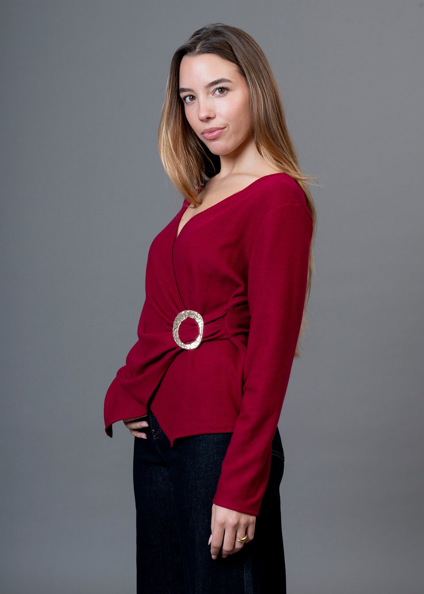 Camiseta Paris cruzada hebilla