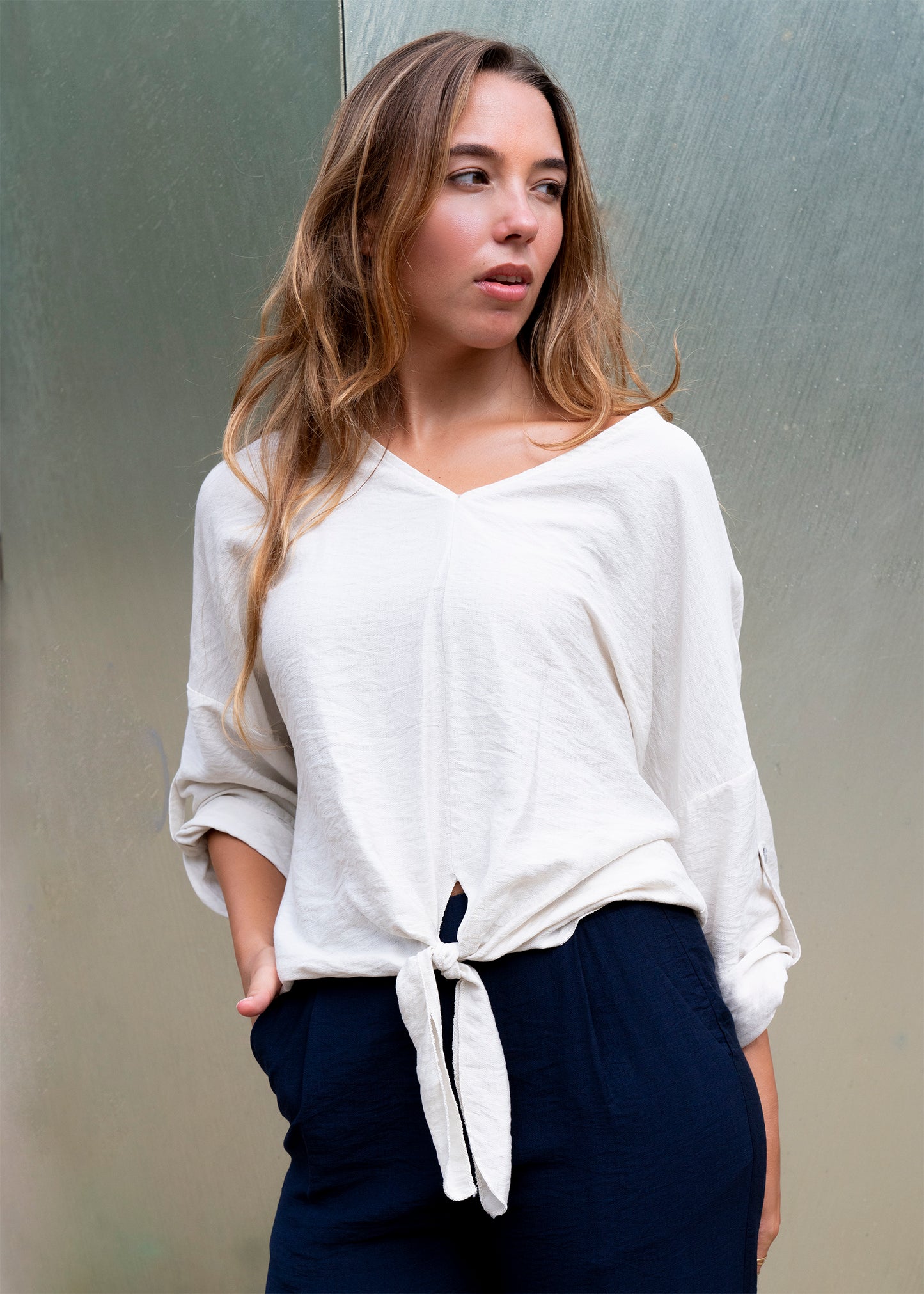 Blusa Tamariu nudo