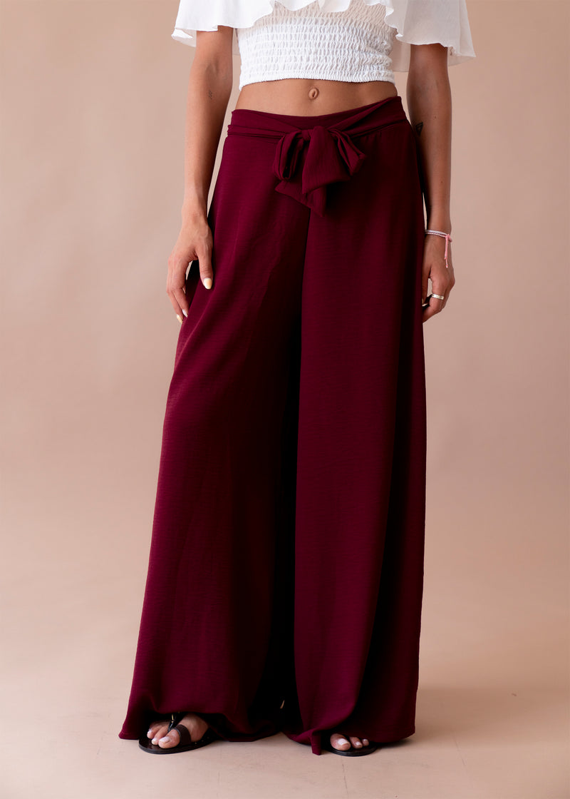 Pantalones fluidos lazo