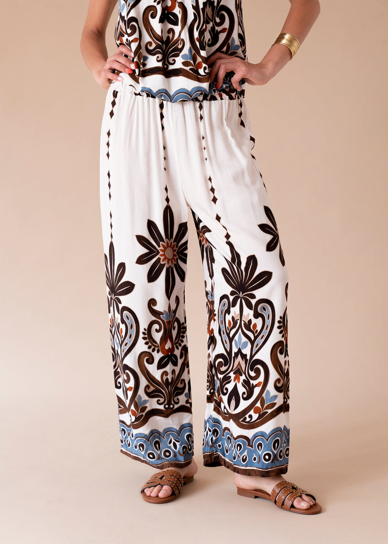 Pantalones Damasco palazzo