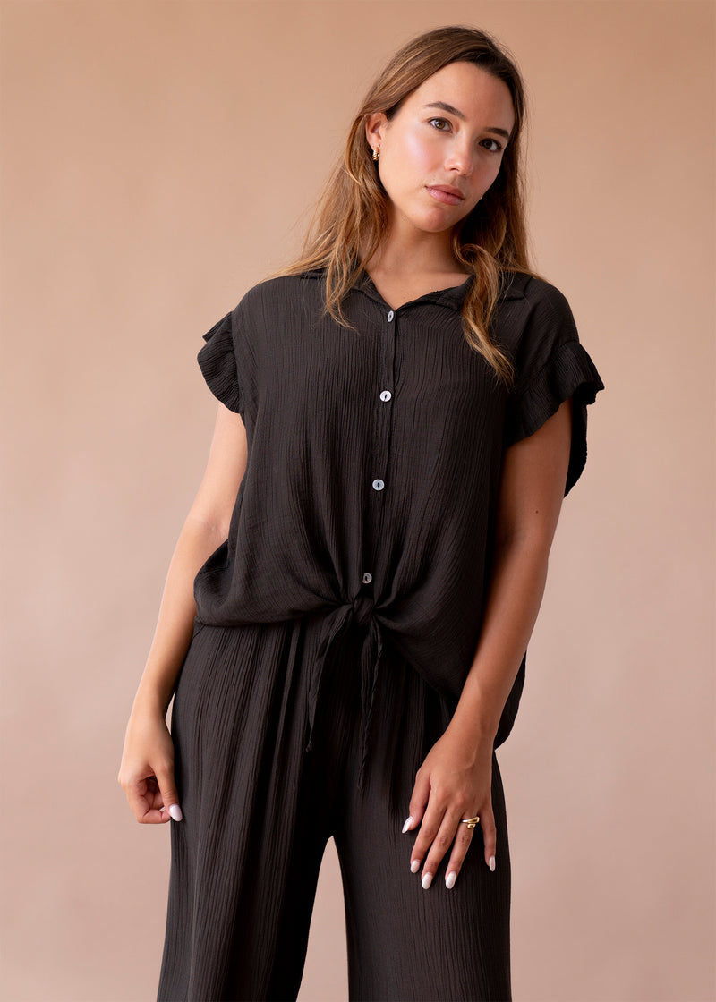 Blusa bambula guipur