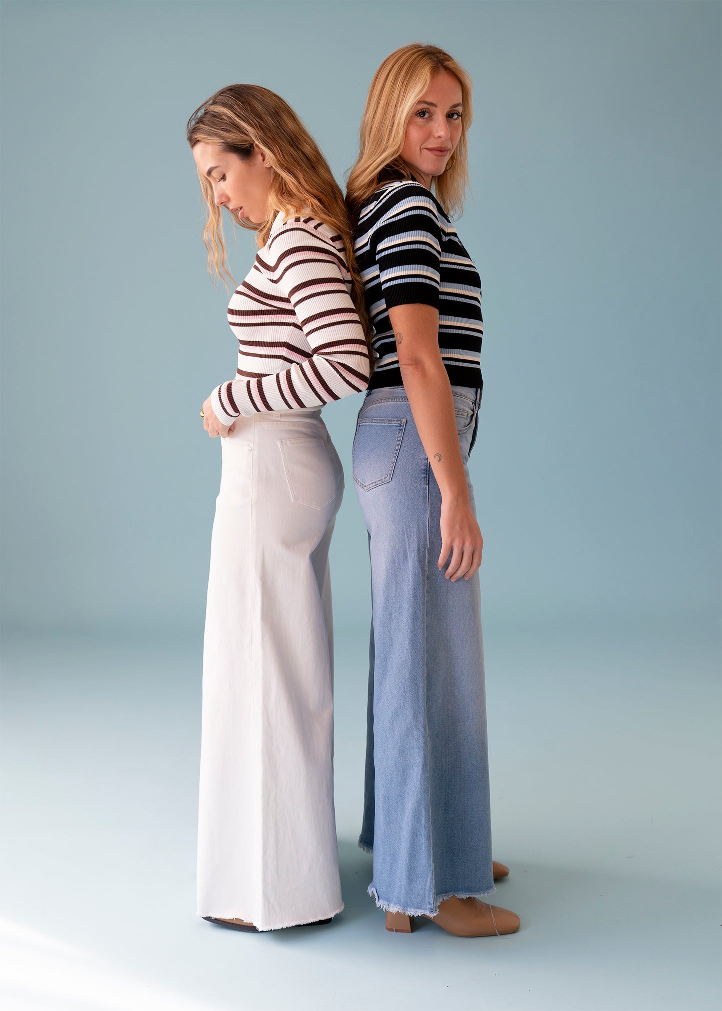 Jeans anchos campana