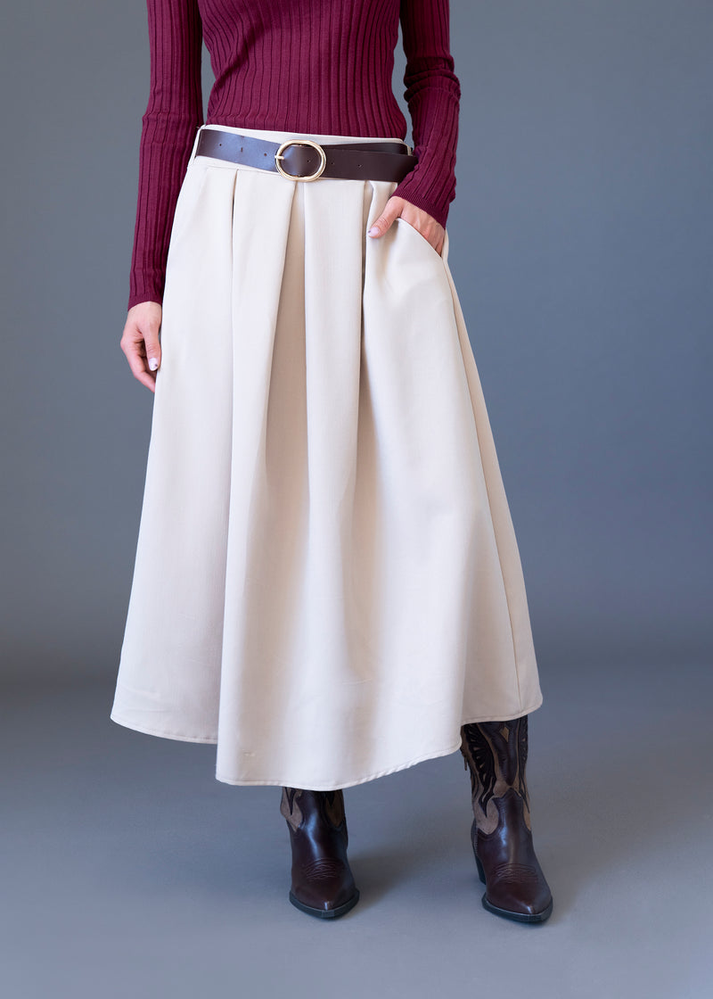 Falda tablas cinturón