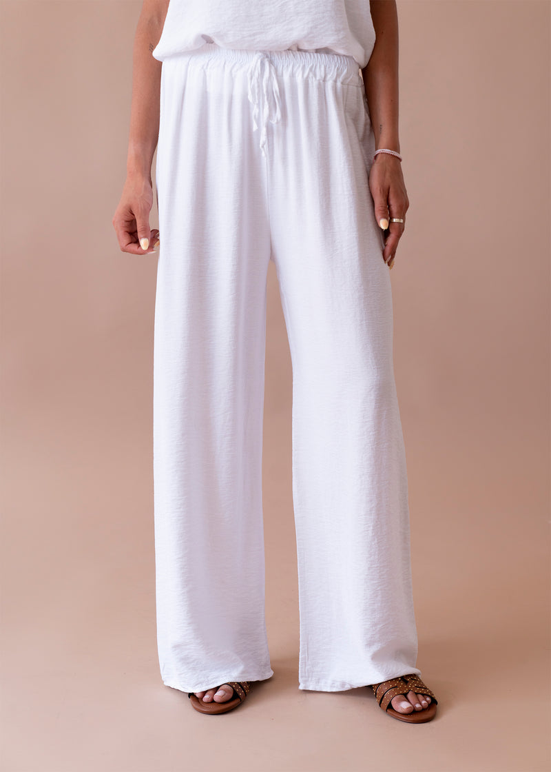 Pantalones fluidos palazzo