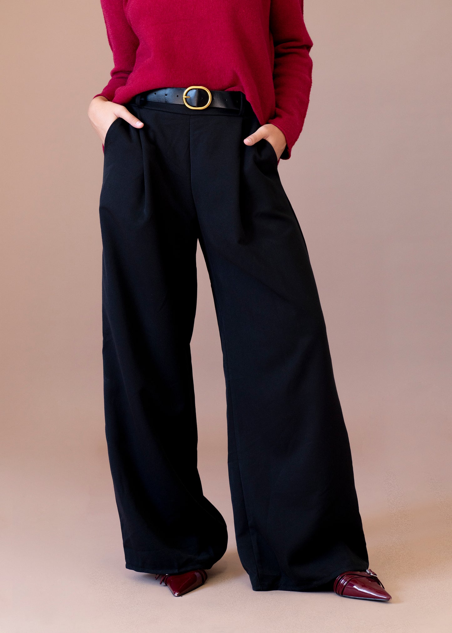 Pantalones sarga anchos