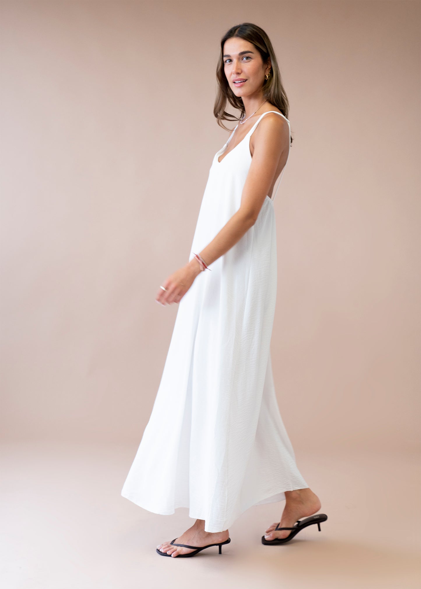 Vestido joya largo fluido
