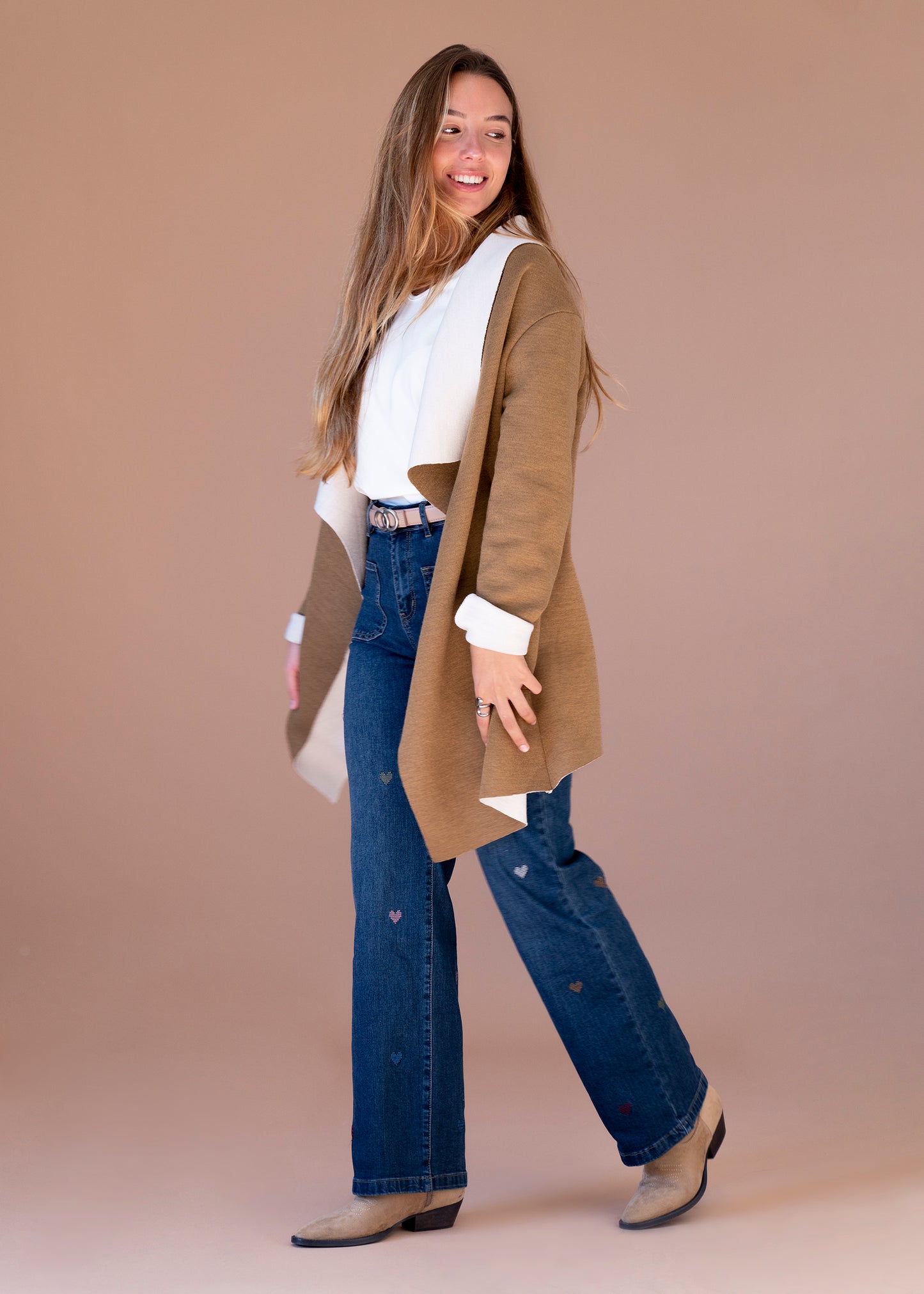 Chaqueta asimétrica punto