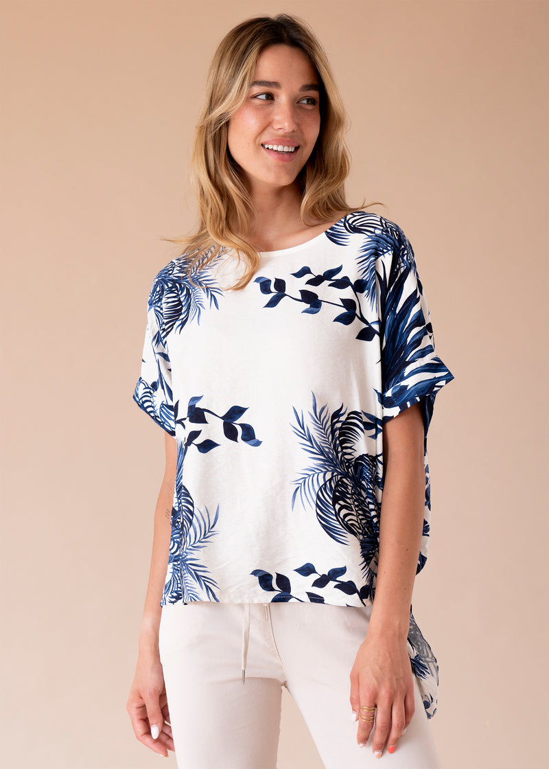 Blusa nudo estampada