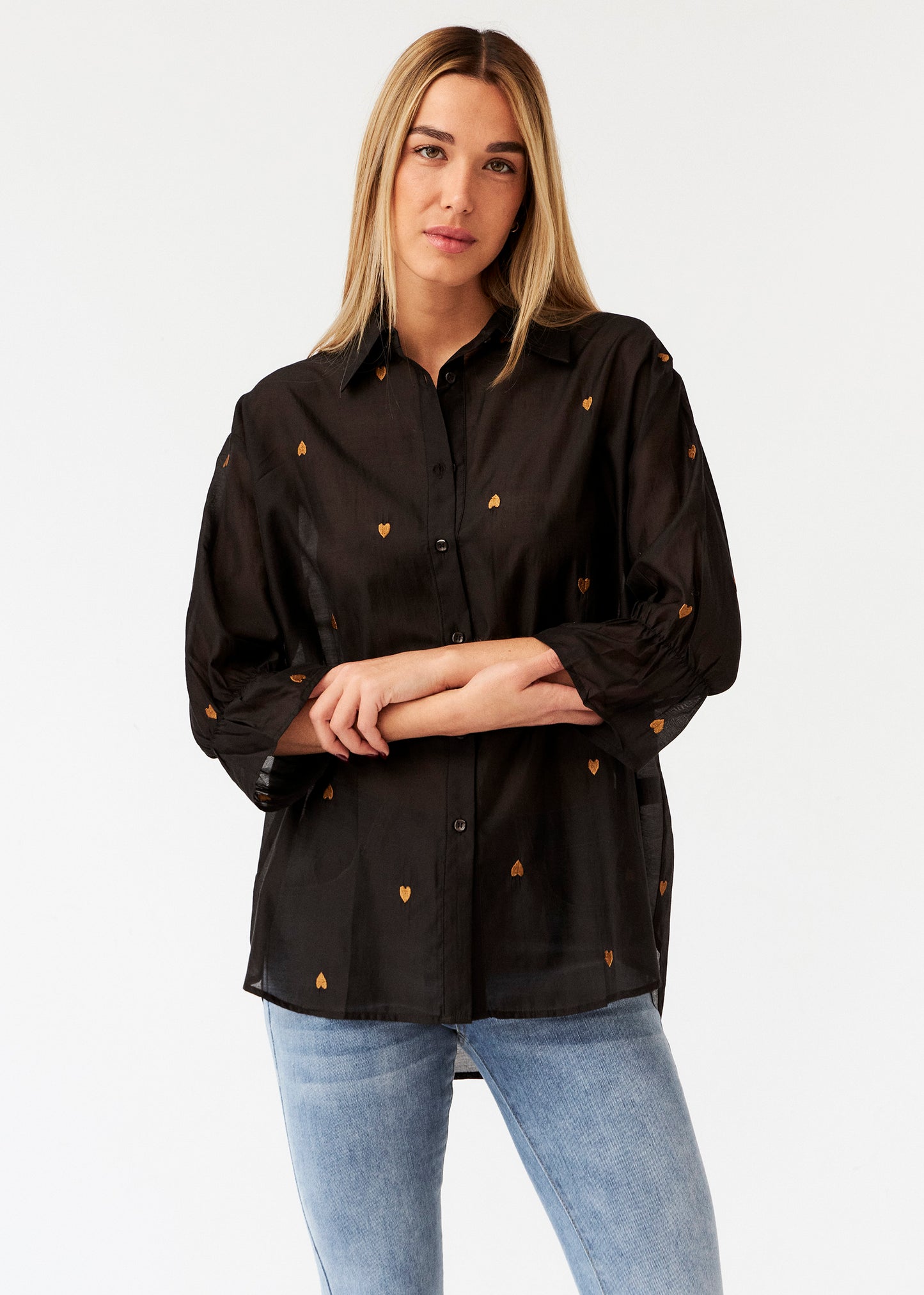 Heart organza shirt