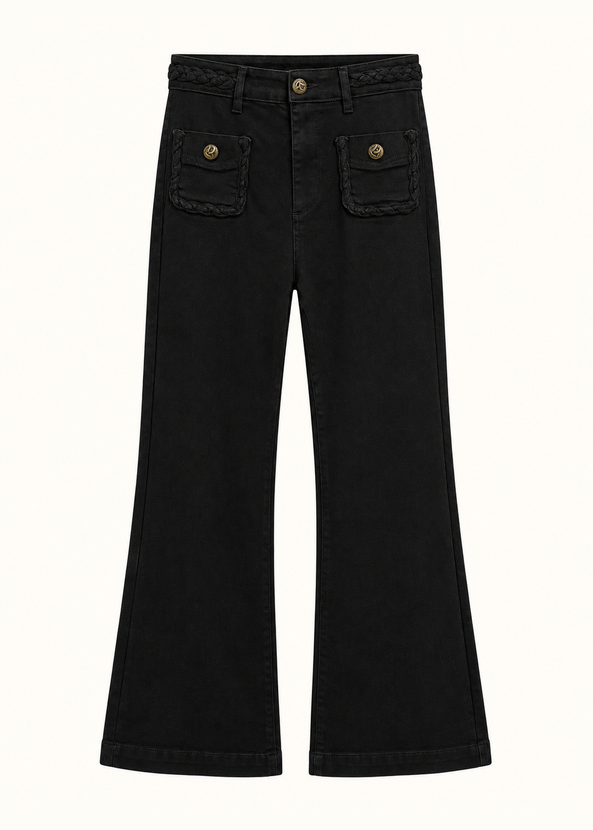 Jeans bolsillos trenzas