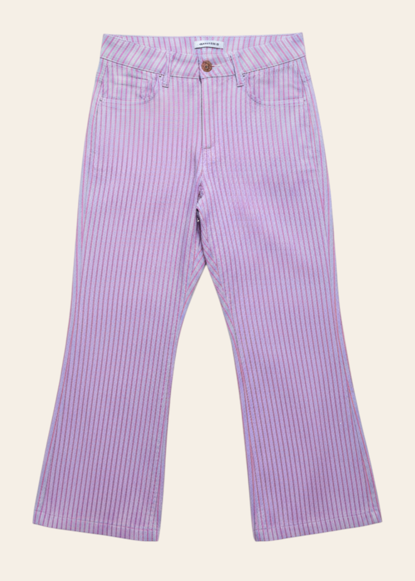Shiny striped jeans