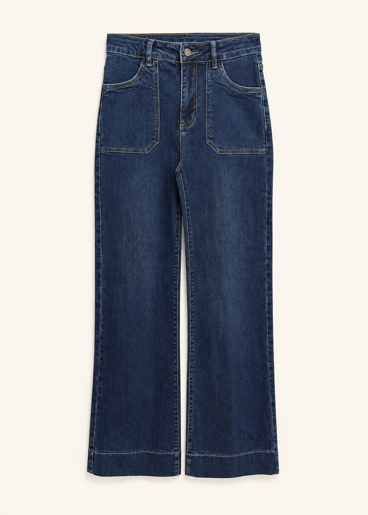 Jeans bordados bolsillo