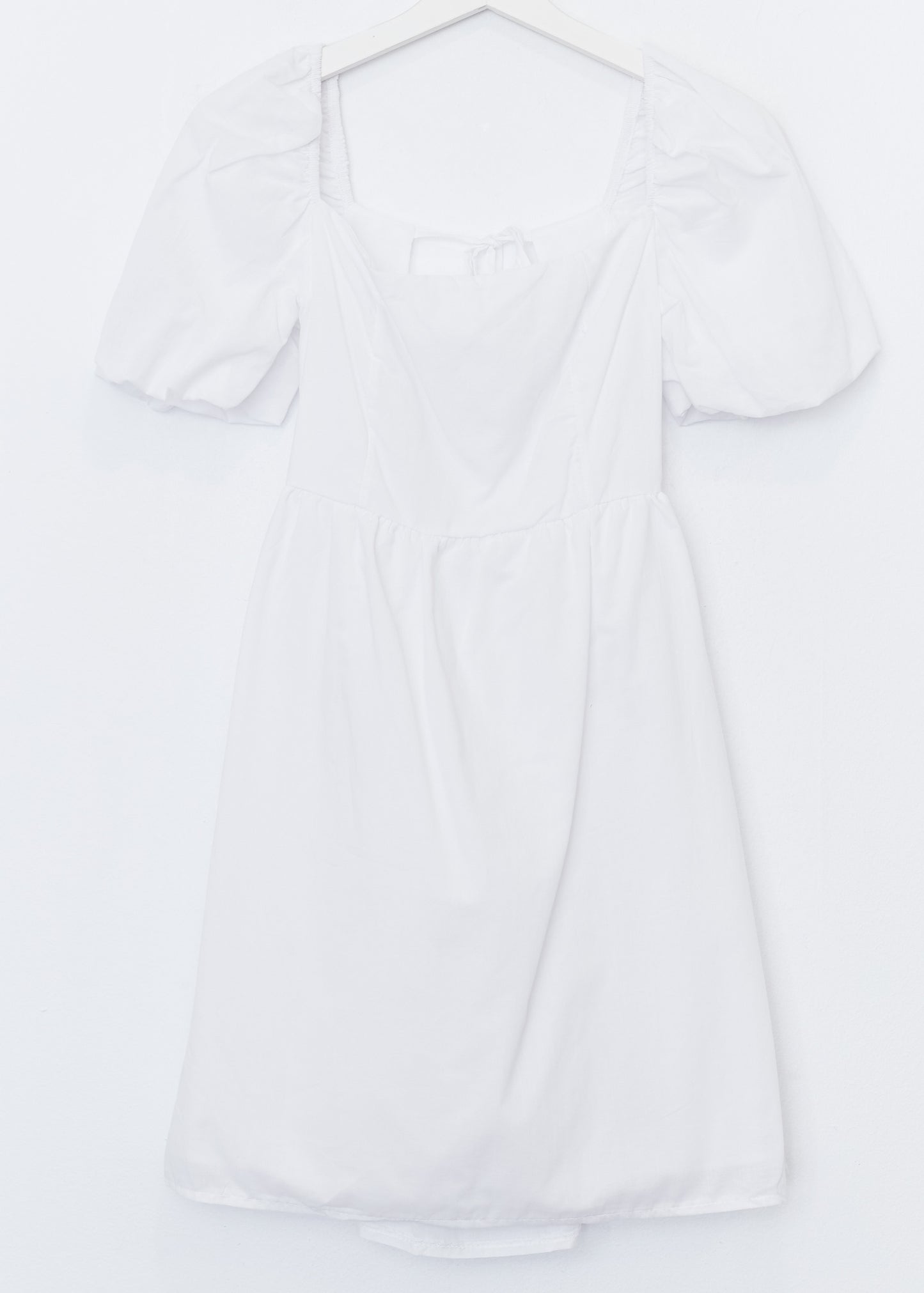 Short puff sleeve dress