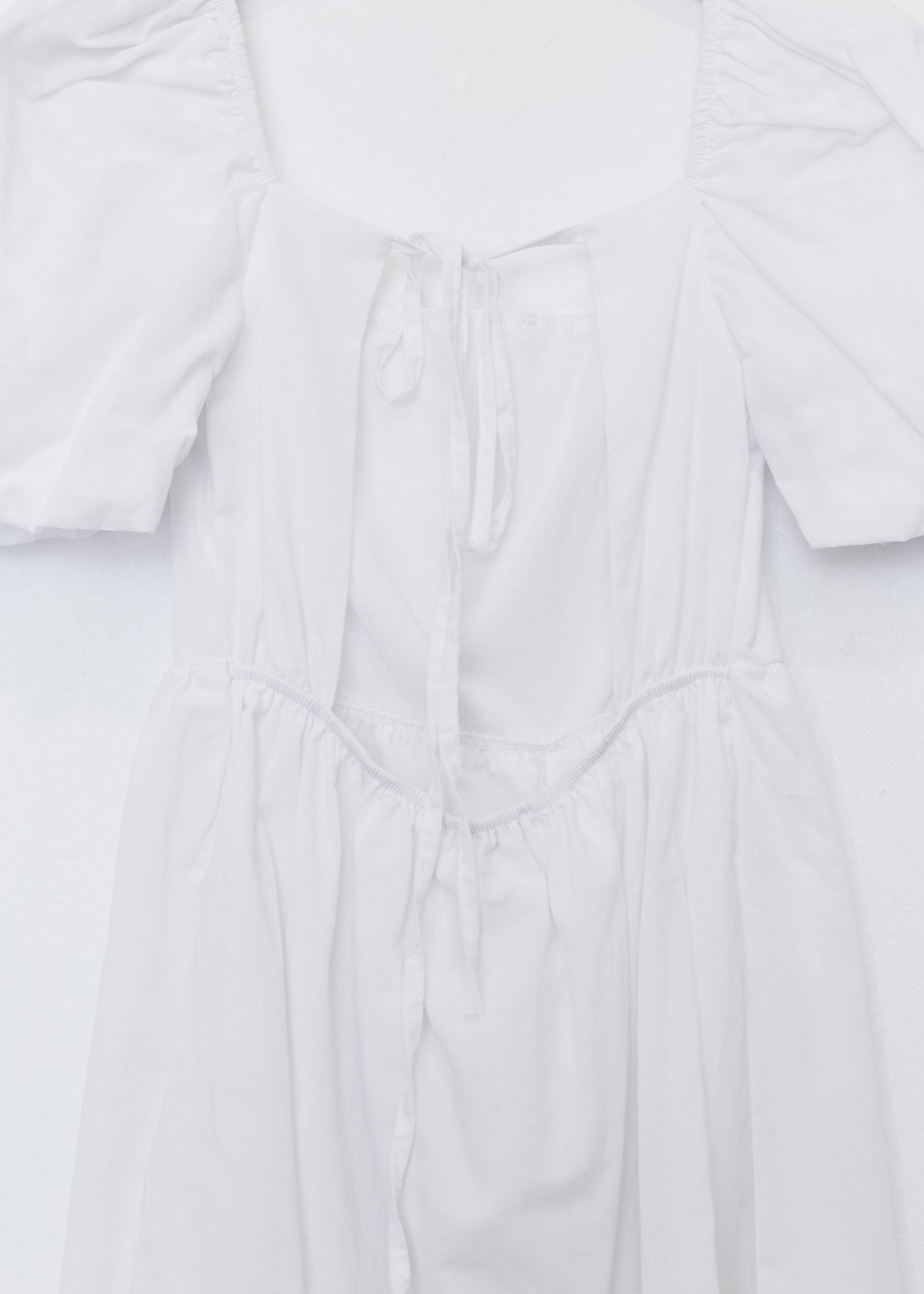 Short puff sleeve dress