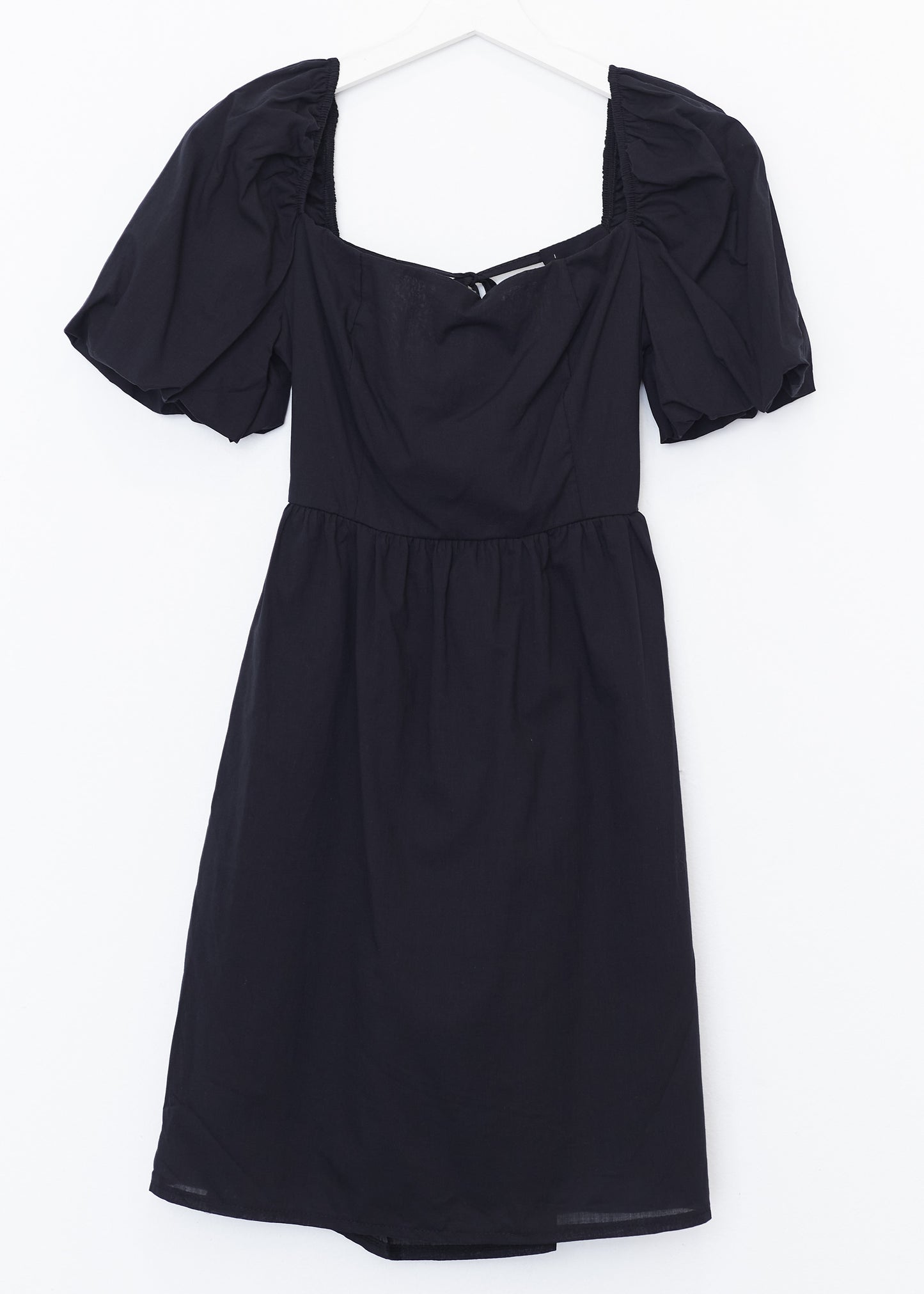 Short puff sleeve dress