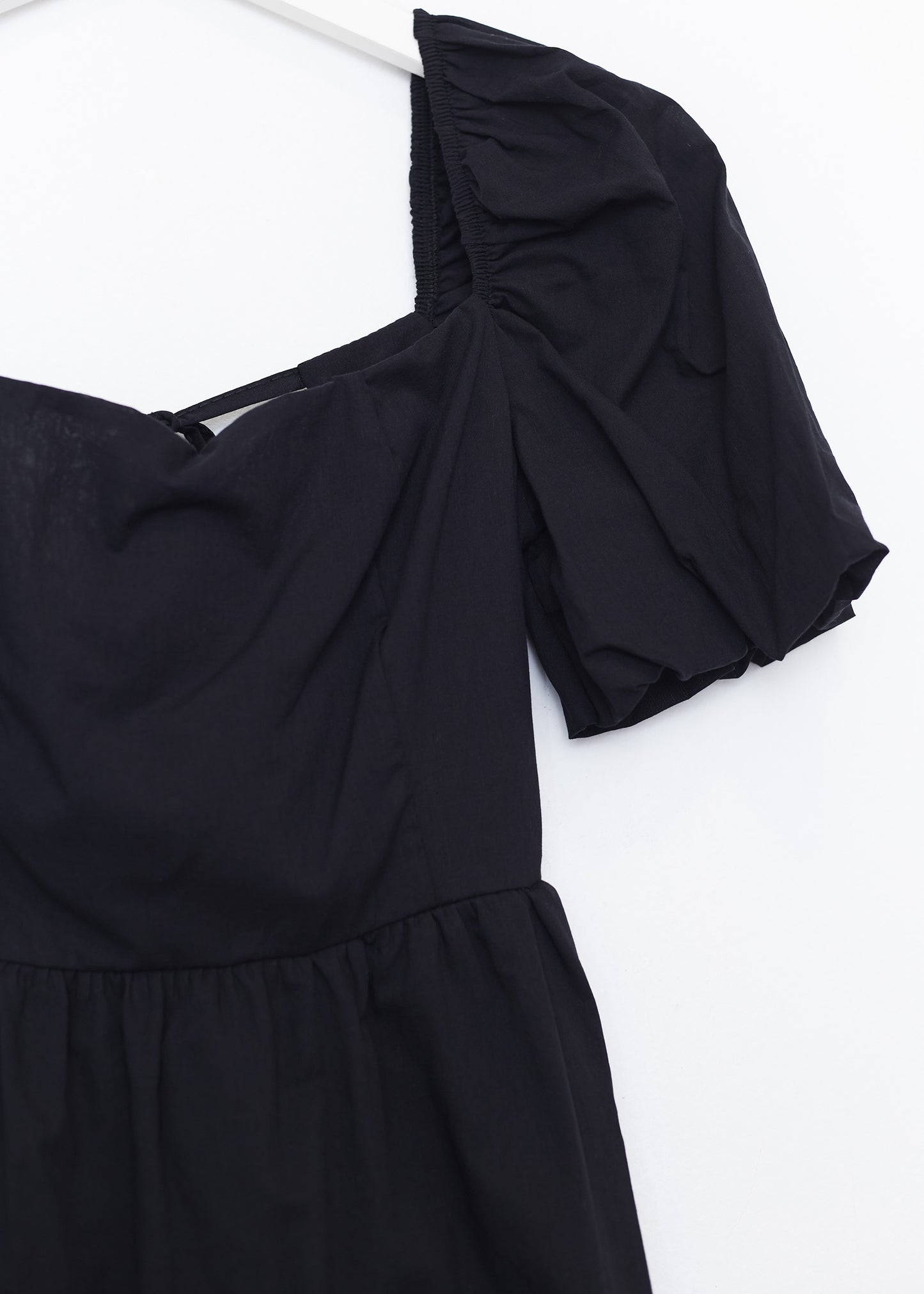 Short puff sleeve dress