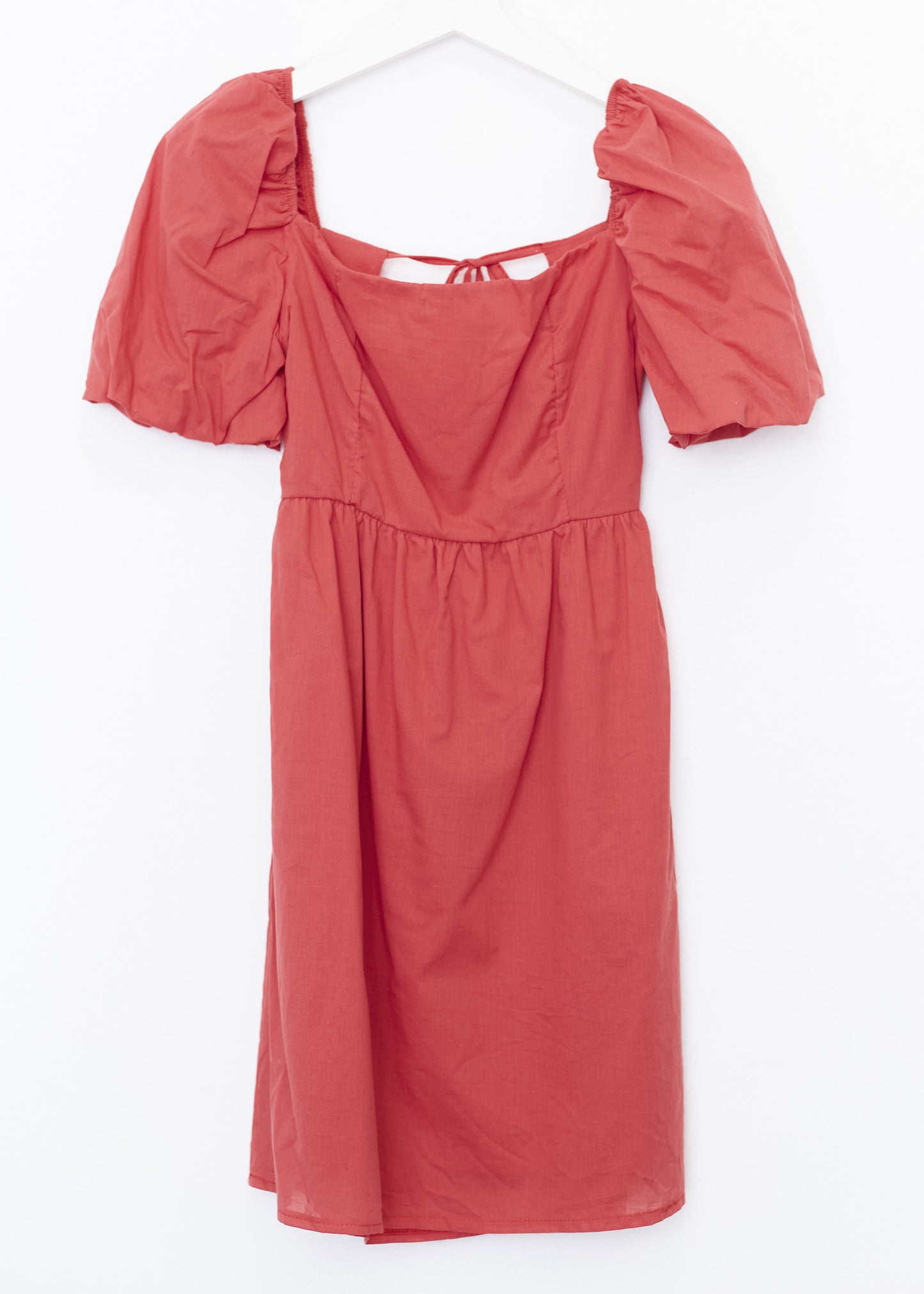 Short puff sleeve dress