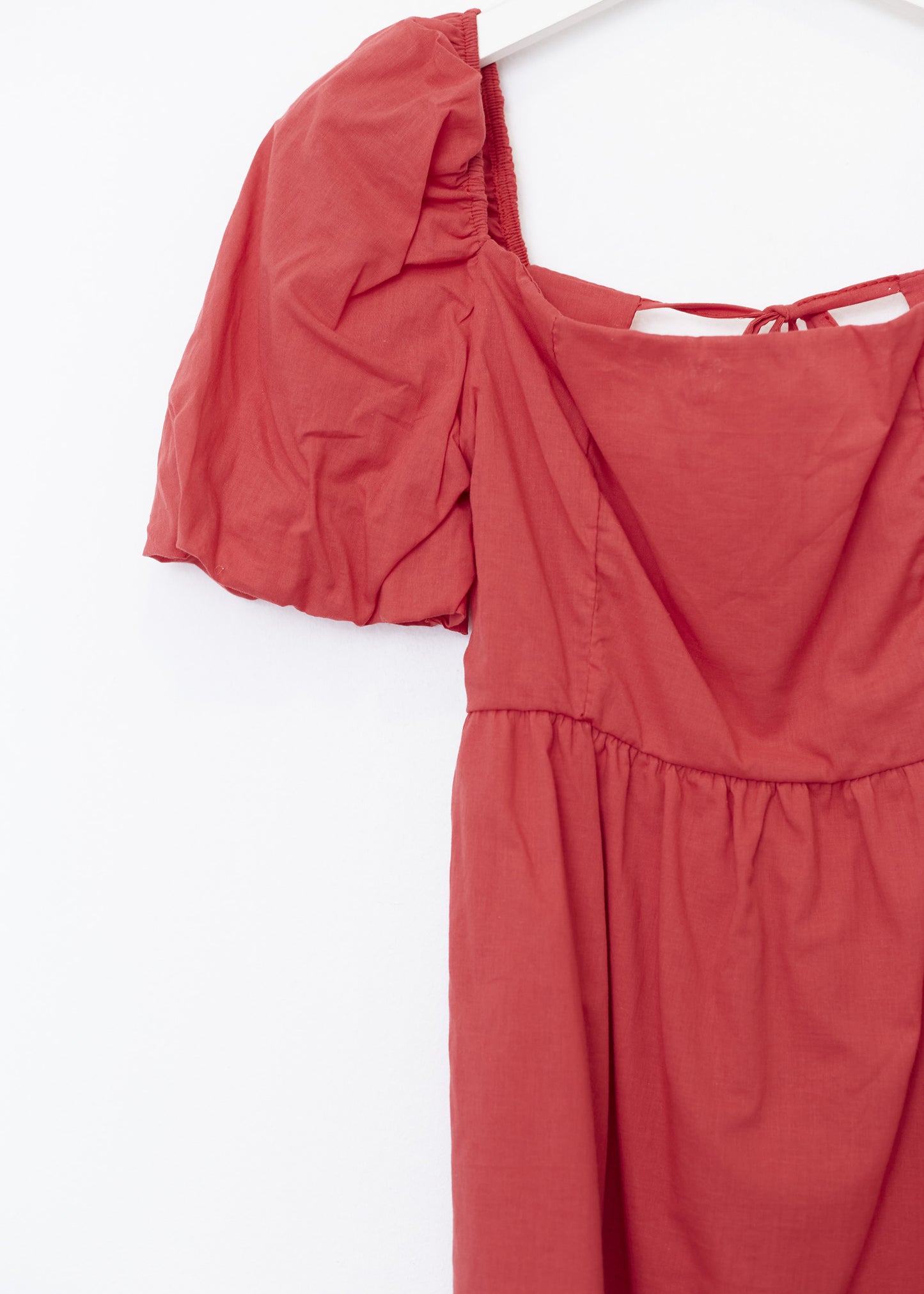 Short puff sleeve dress