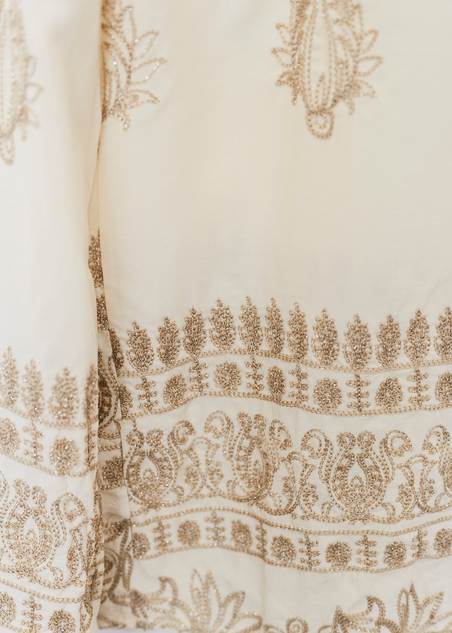 Embroidered straight pants