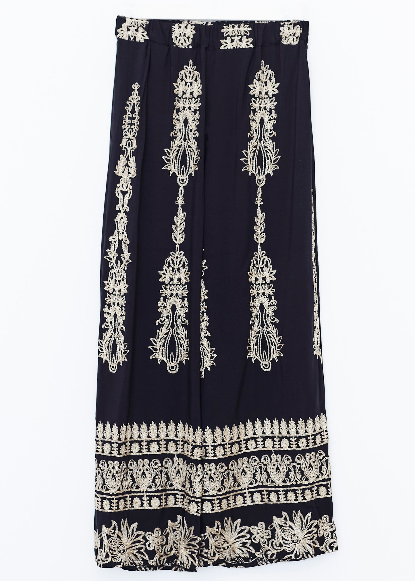 Embroidered straight pants
