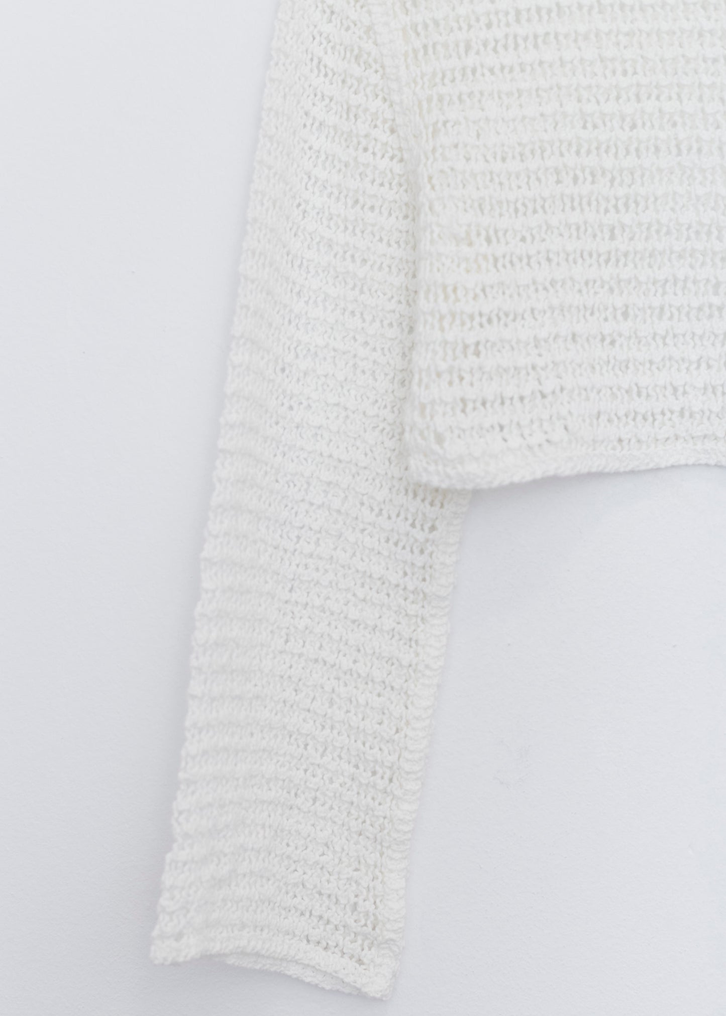 Crochet crop sweater