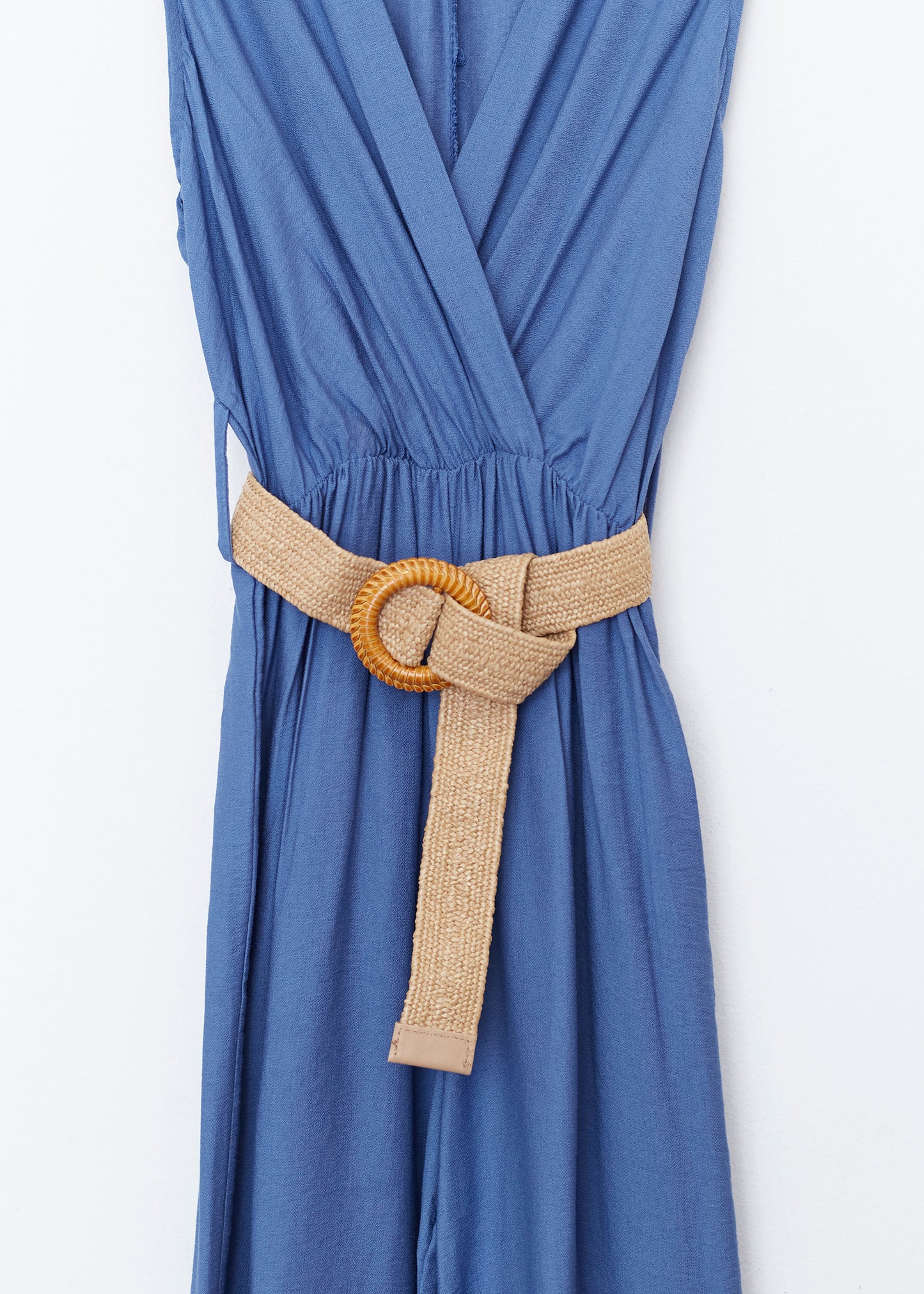 Belted wrap jumpsuit