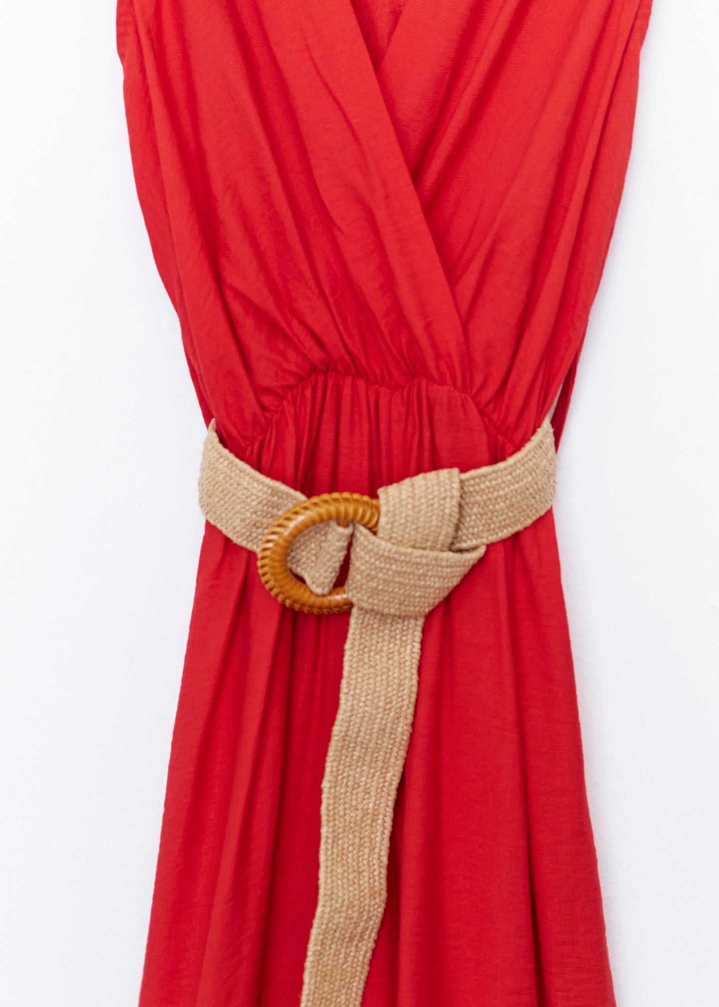 Belted wrap jumpsuit