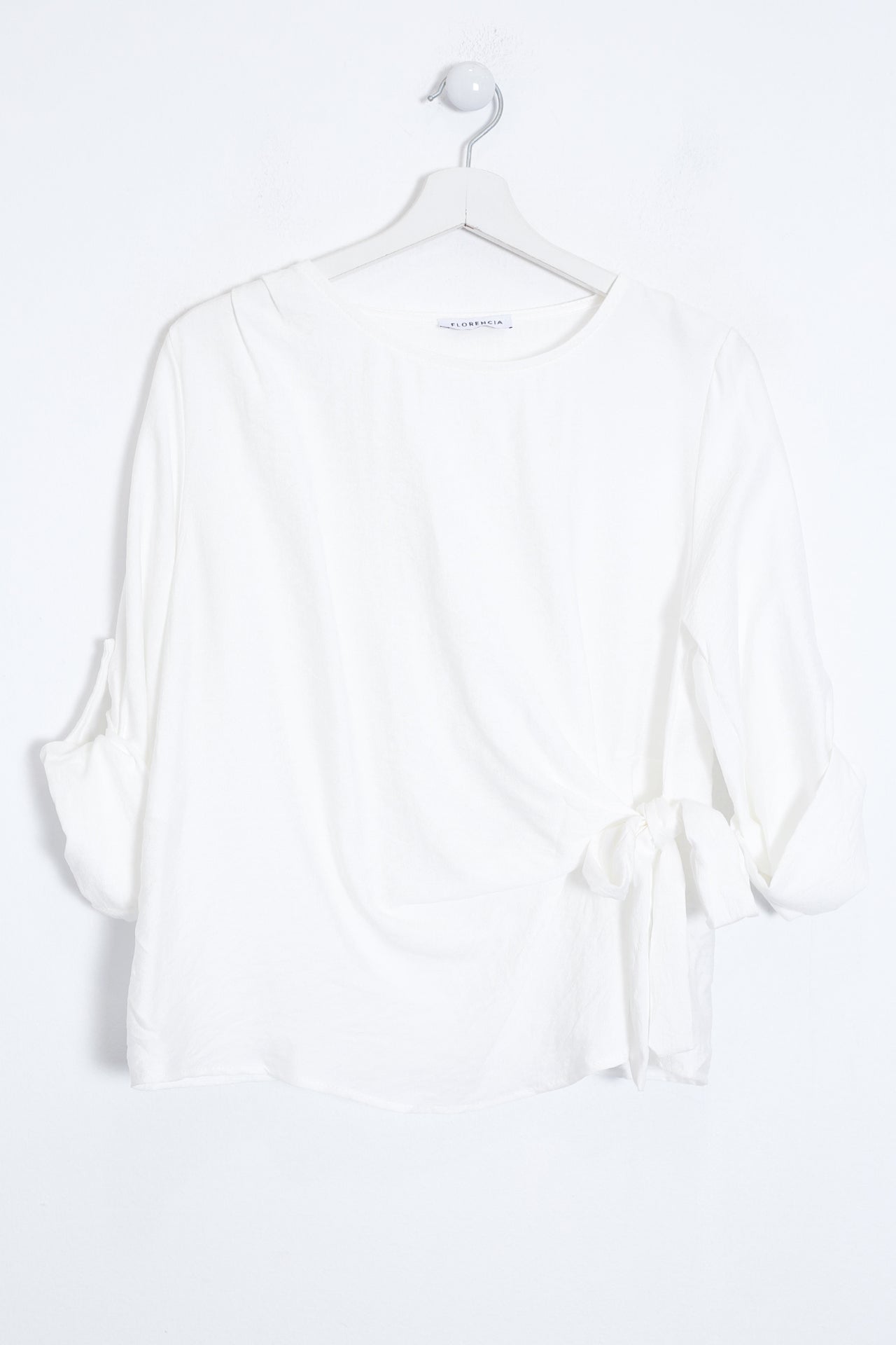 Blusa Tamariu nudo cuello redondo