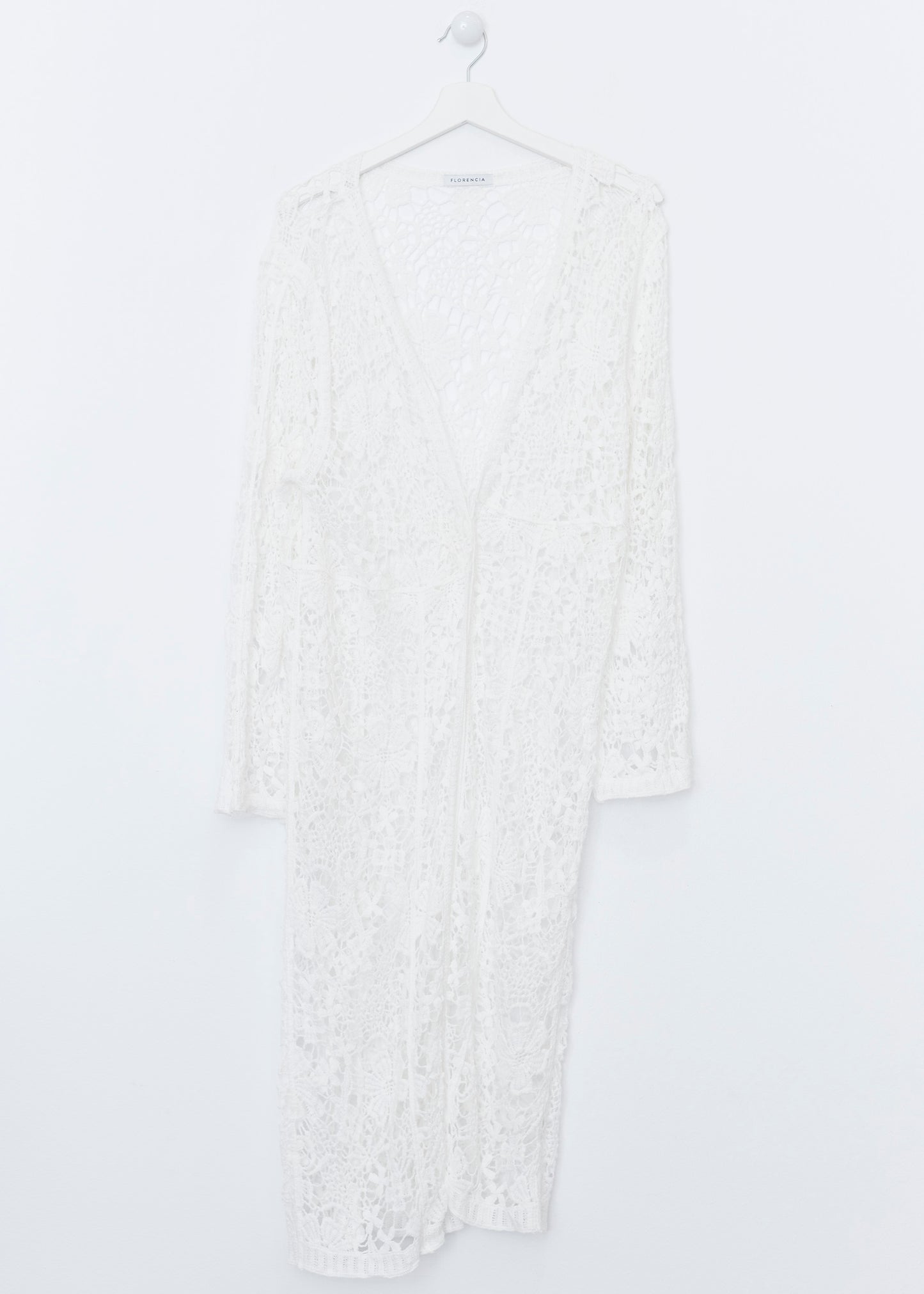 Long crochet jacket