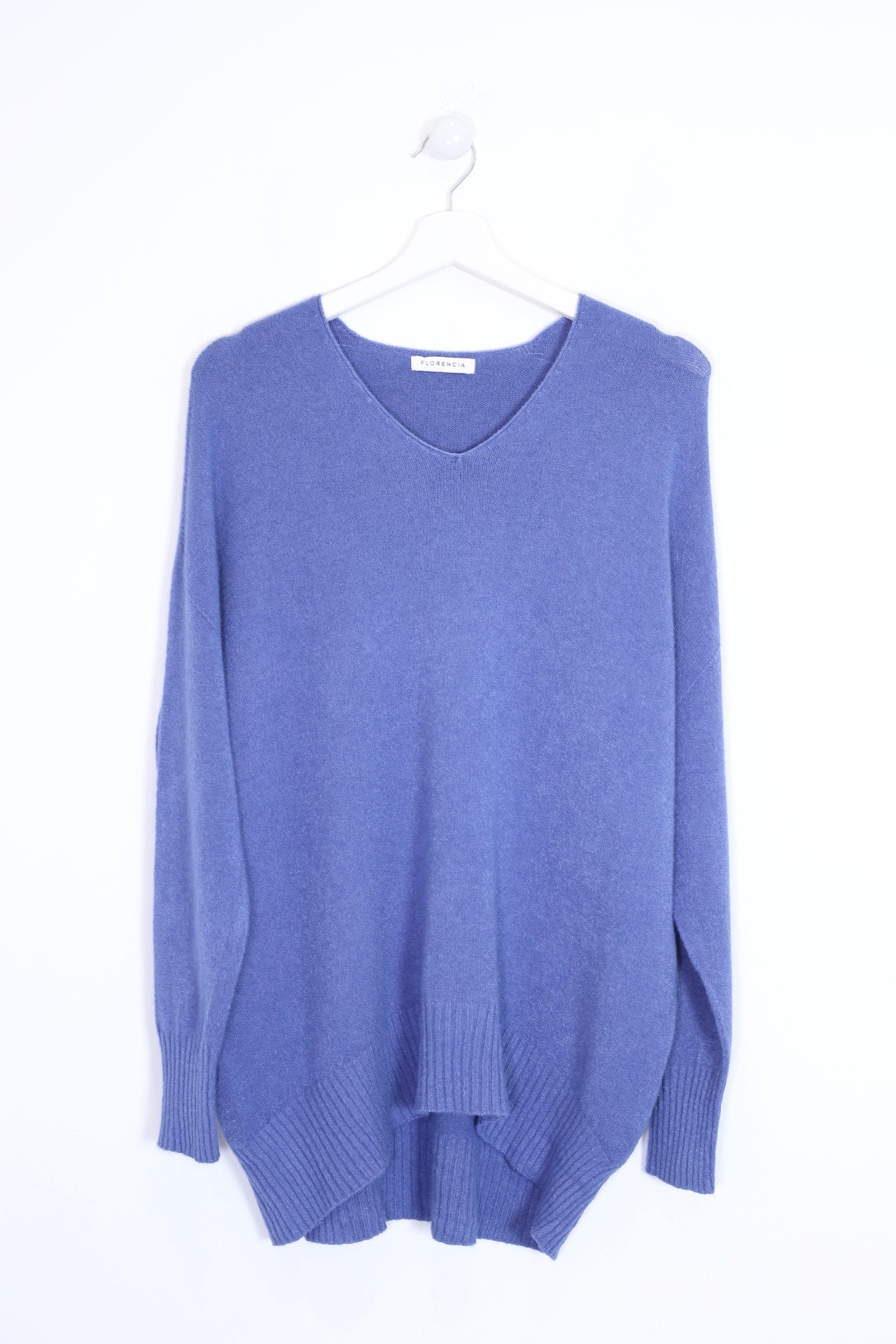 Jersey sin costuras cuello punta