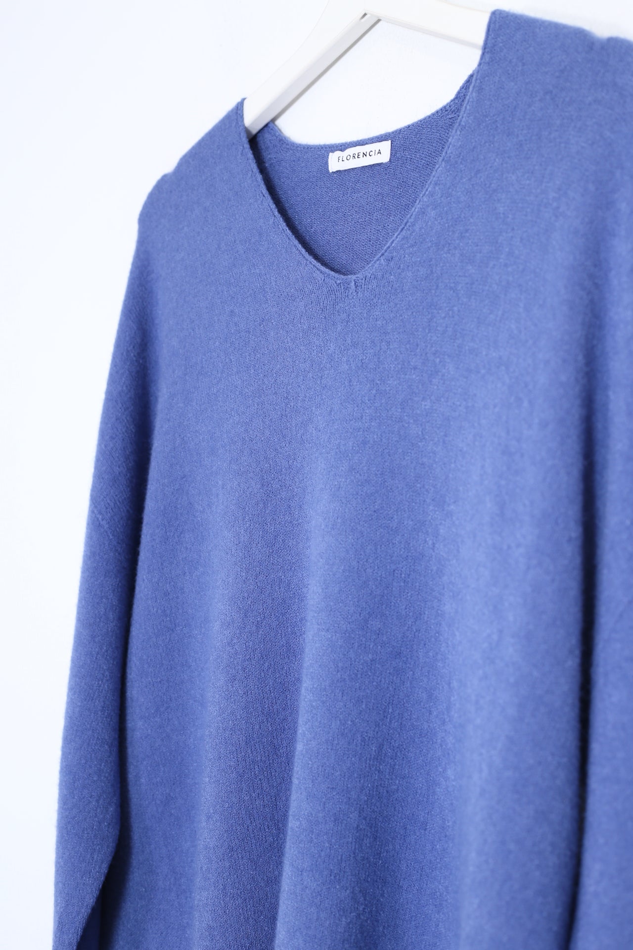 Jersey sin costuras cuello punta