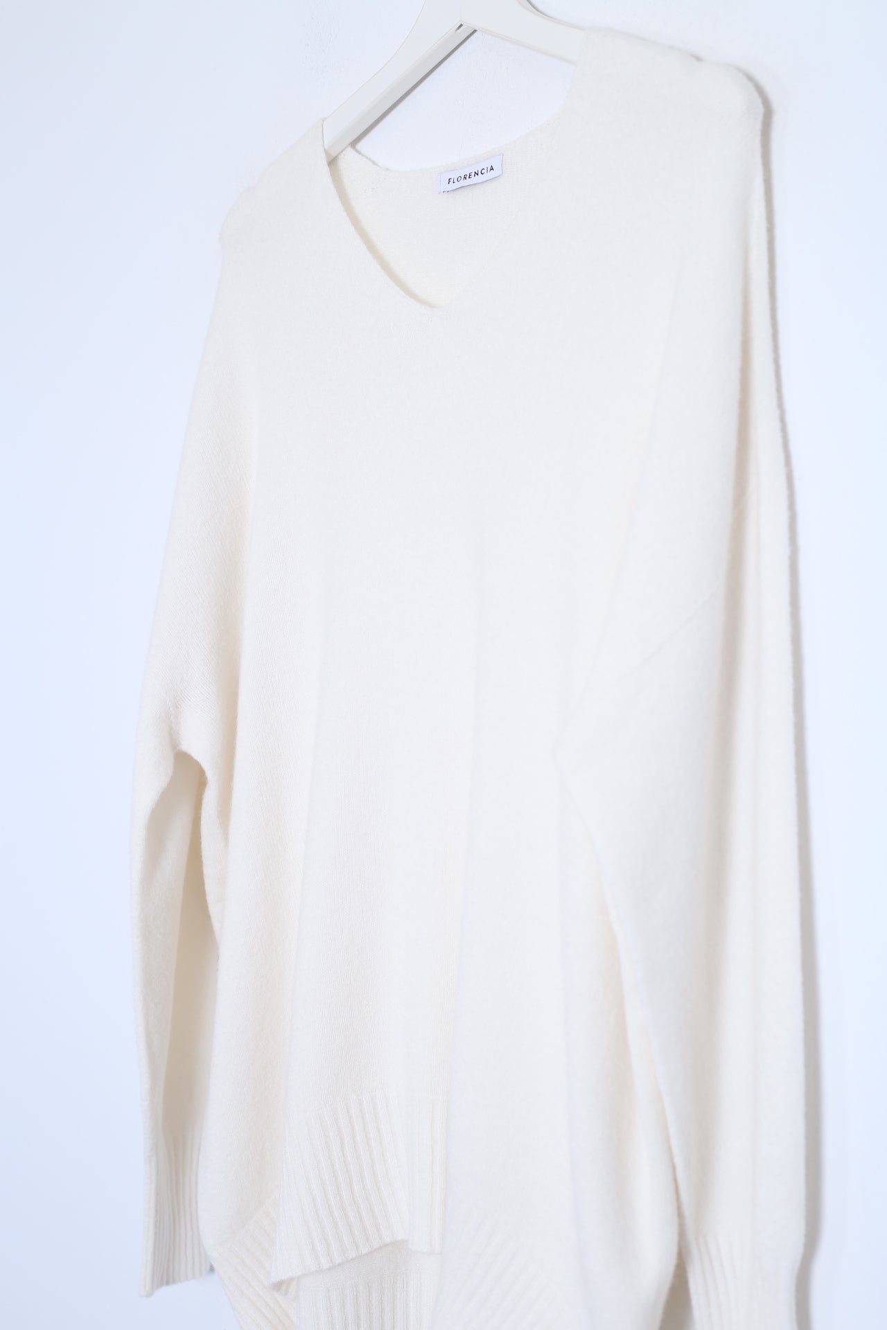Jersey sin costuras cuello punta