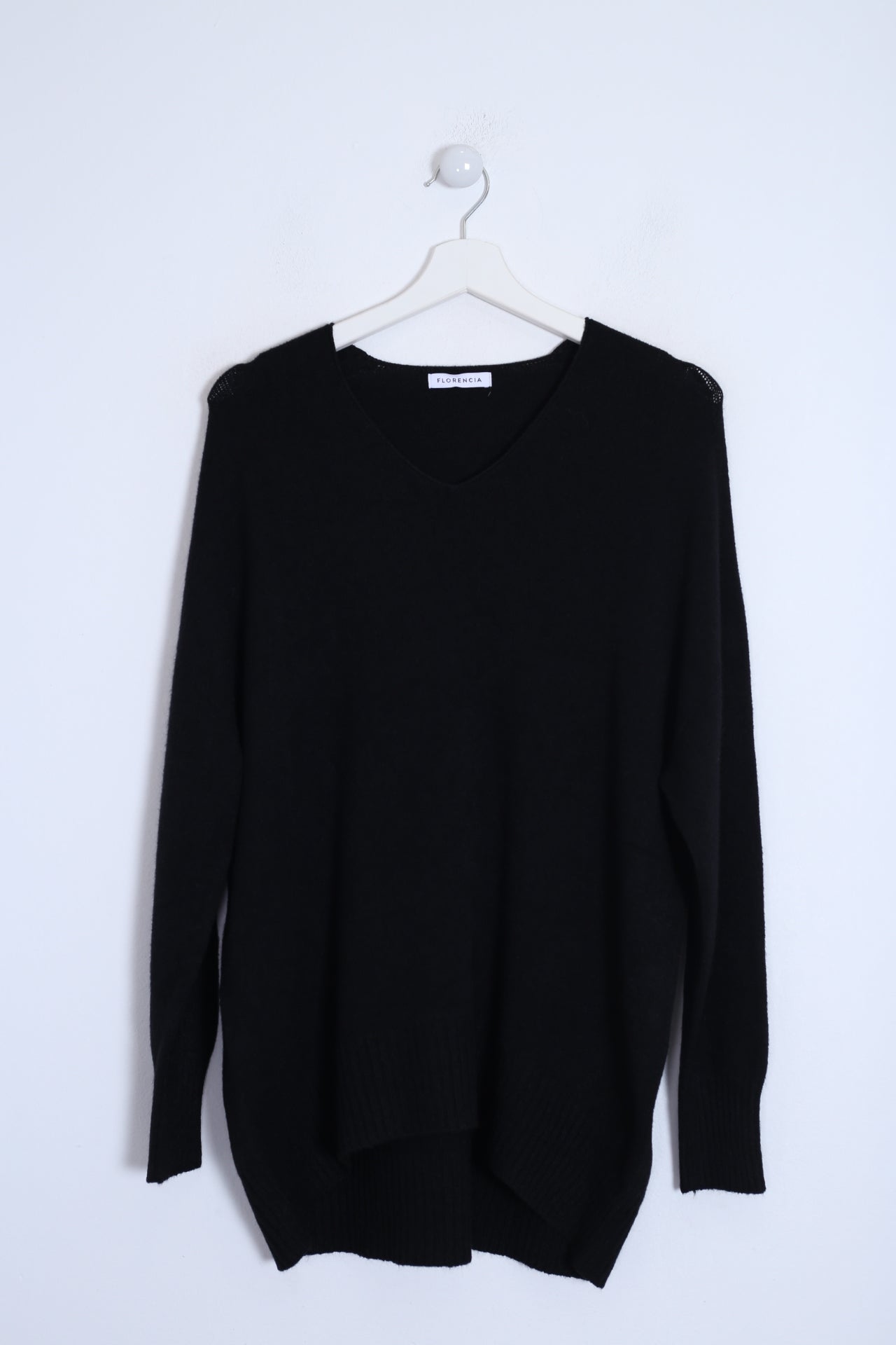Jersey sin costuras cuello punta