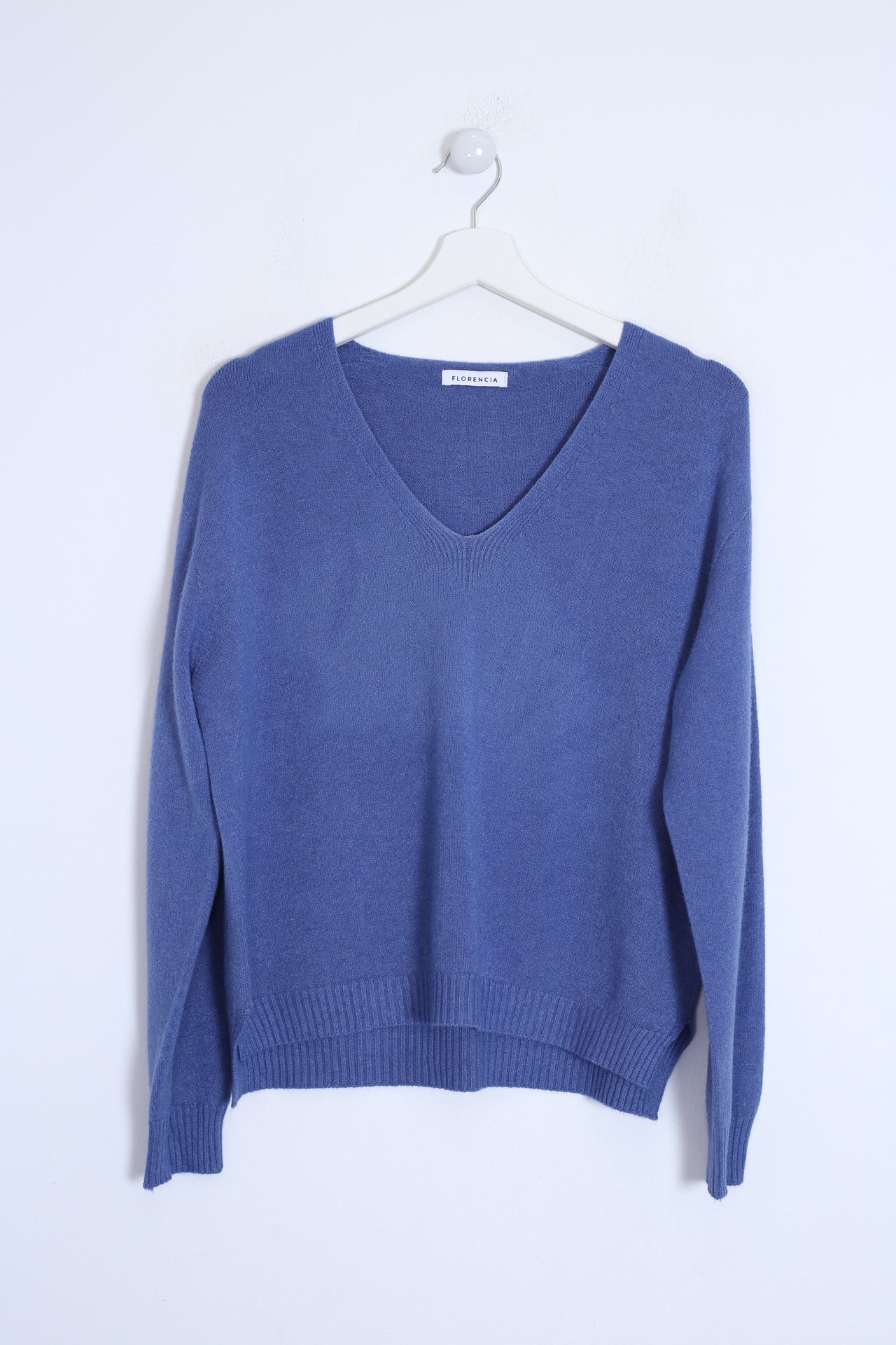 Jersey sin costuras cuello punta