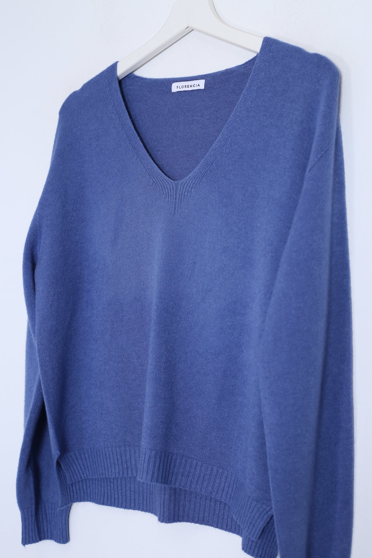 Jersey sin costuras cuello punta