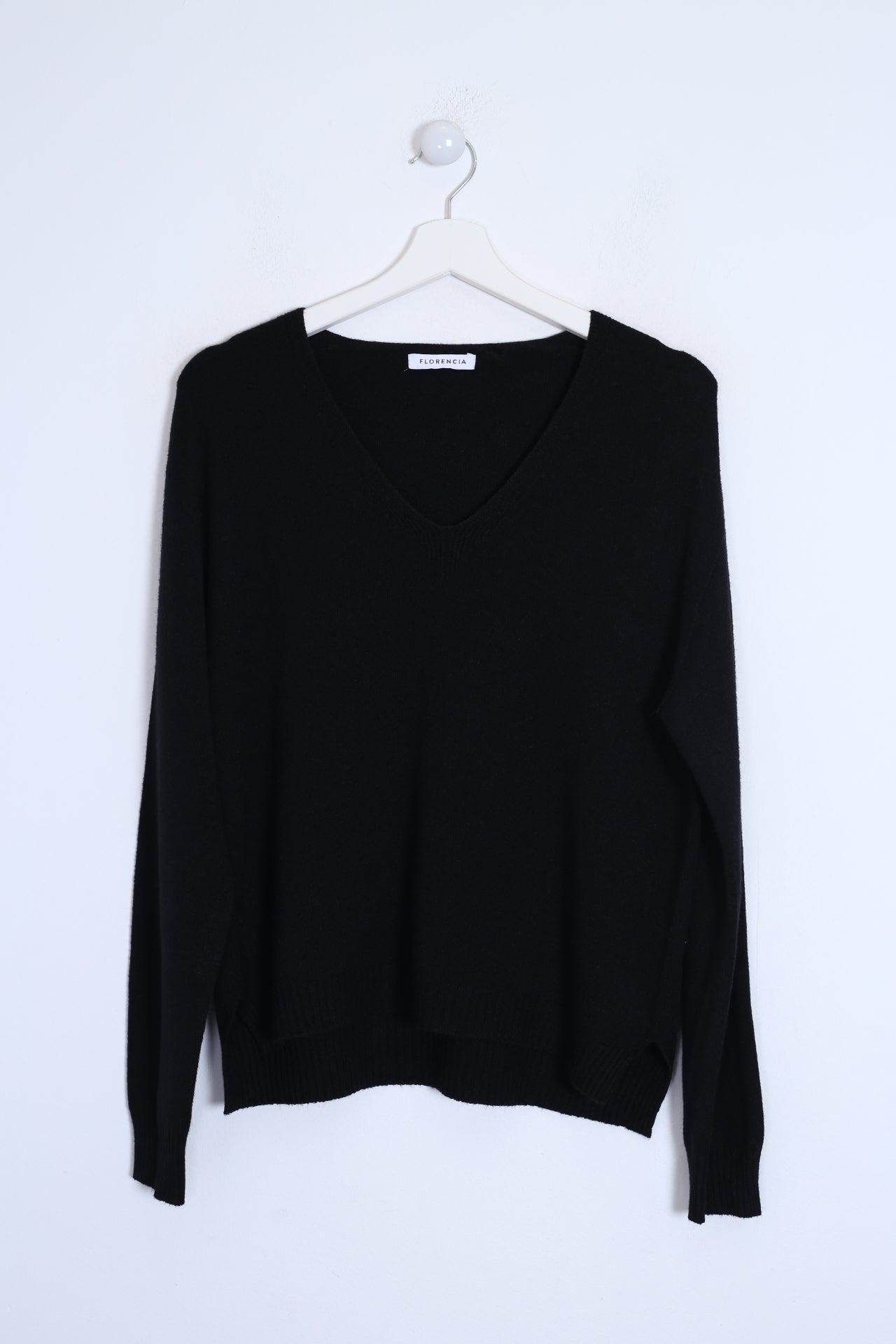 Jersey sin costuras cuello punta