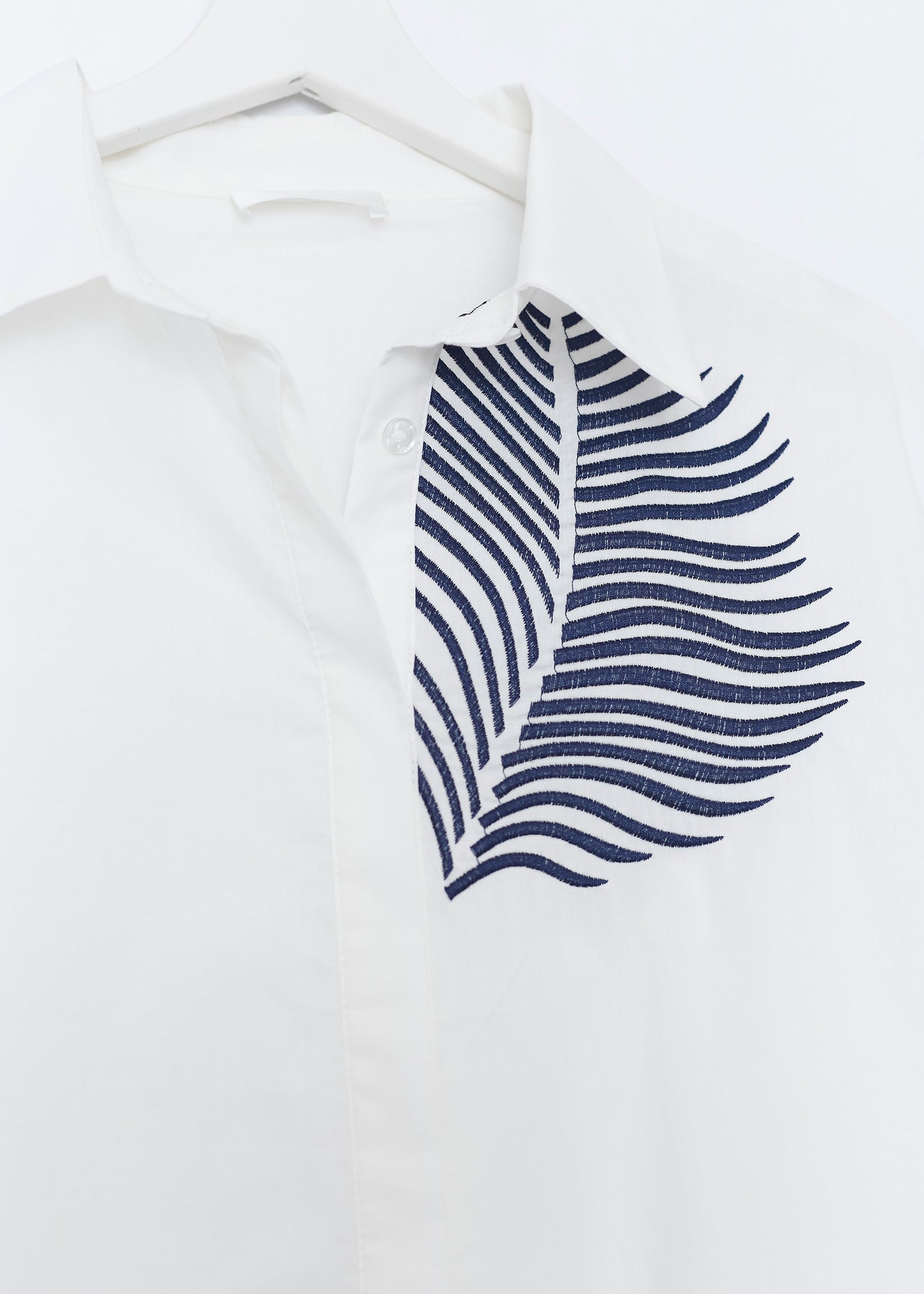 Palm tree embroidered shirt