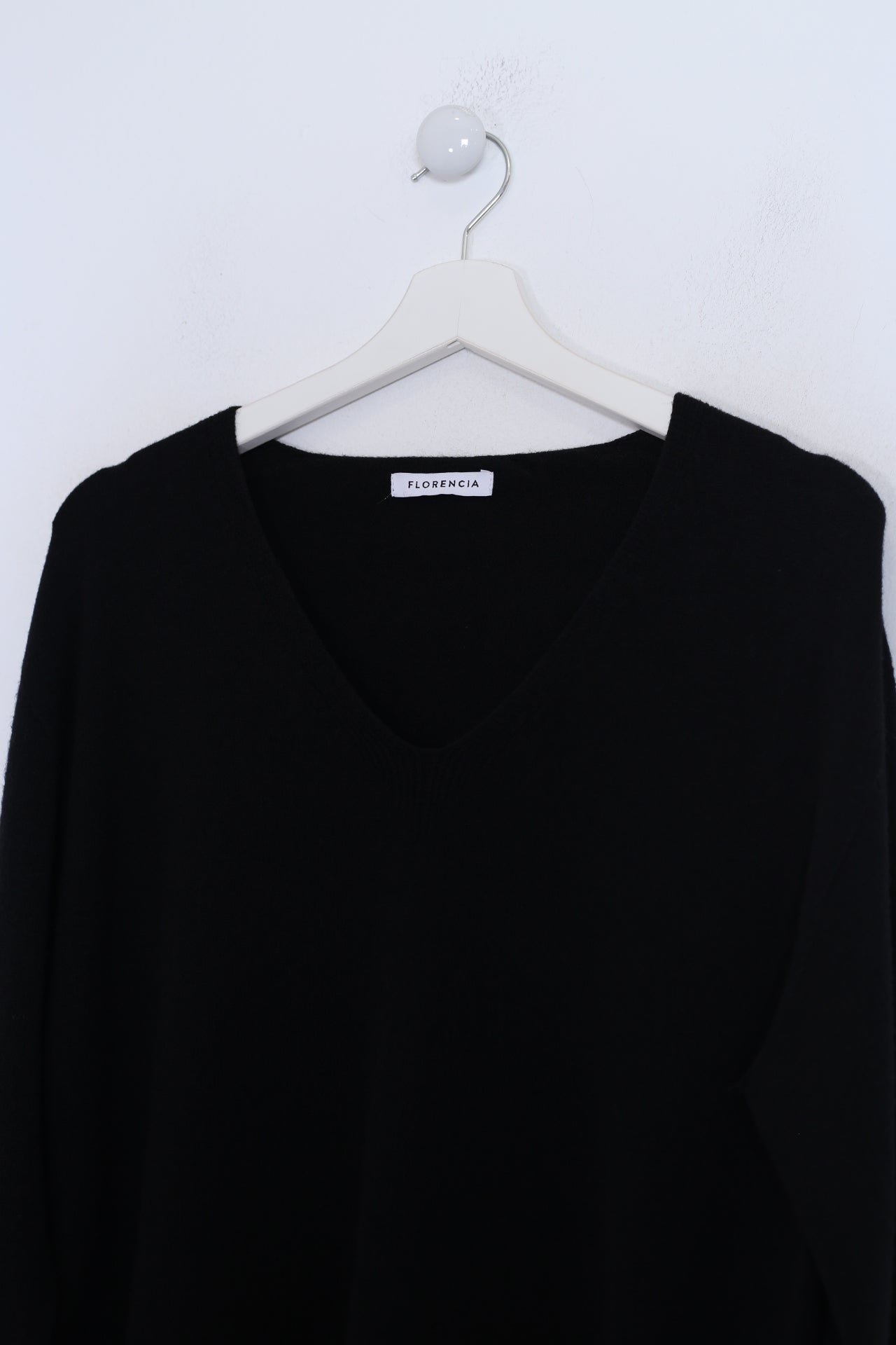 Jersey sin costuras cuello punta